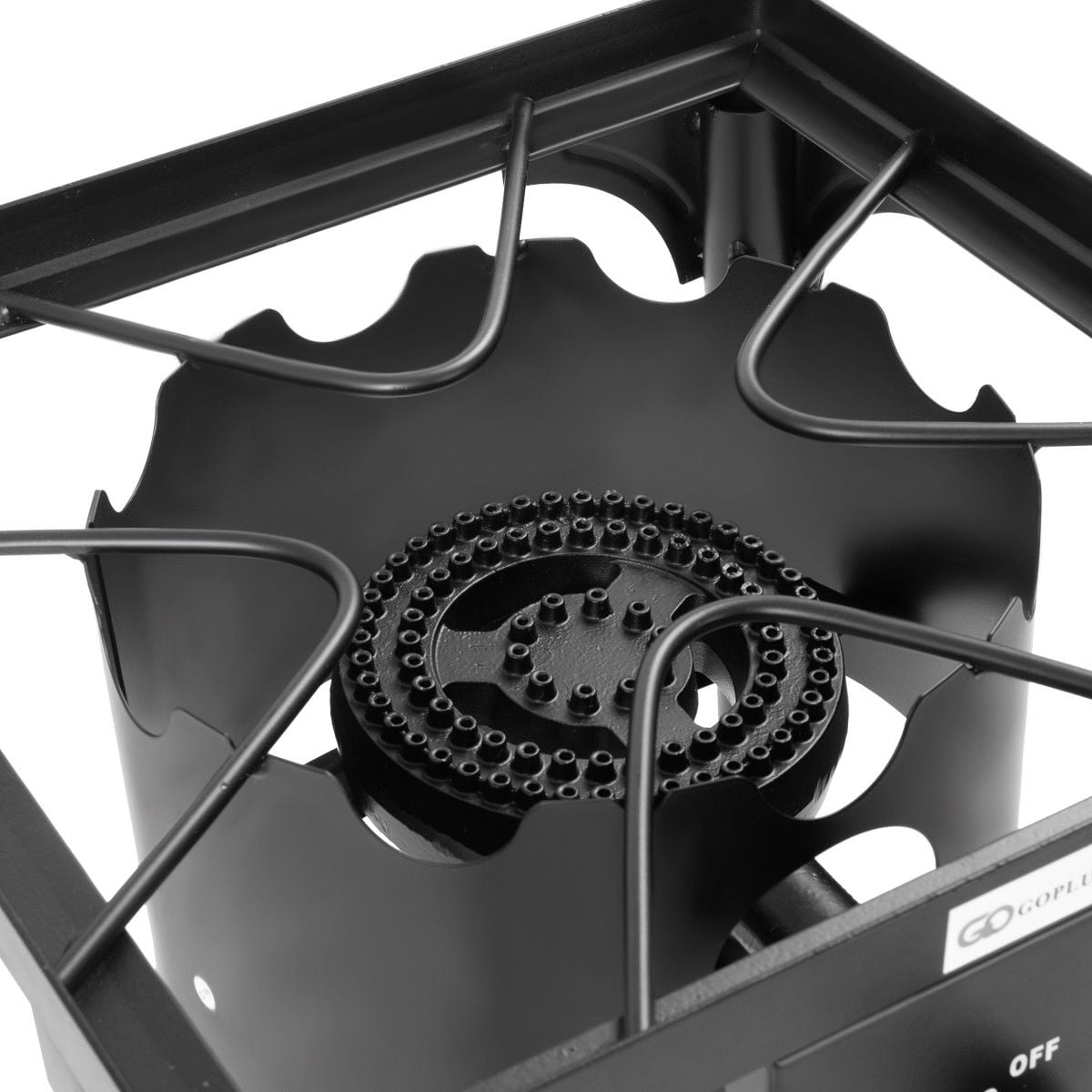 100 000-BTU Portable Propane Outdoor Camp Stove with Adjustable Legs-Outdoor Grills-DECOROLALA