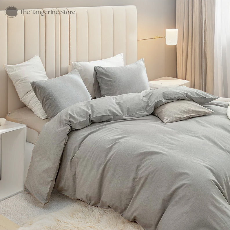 100% Pure Cotton Sheet Set - 200 TC Pre-Washed Breathable-Bed Sheet-DECOROLALA