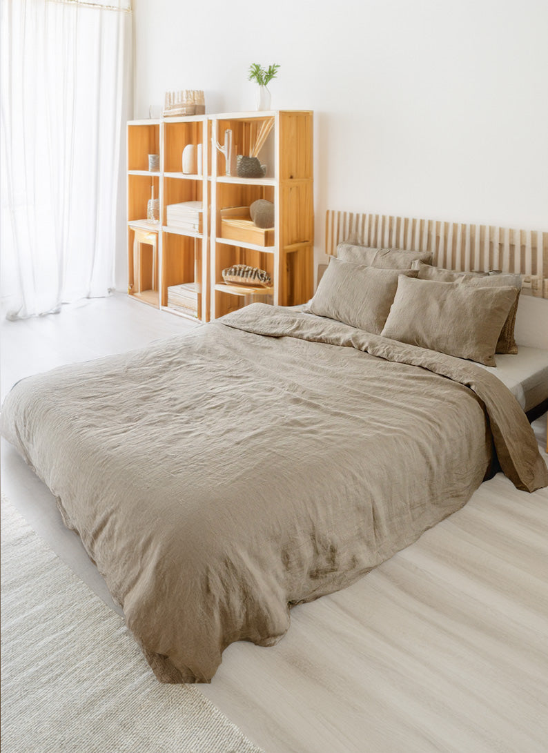 100% Pure Linen Duvet Cover Set - OEKO-TEX Certified-Duvet Cover-DECOROLALA