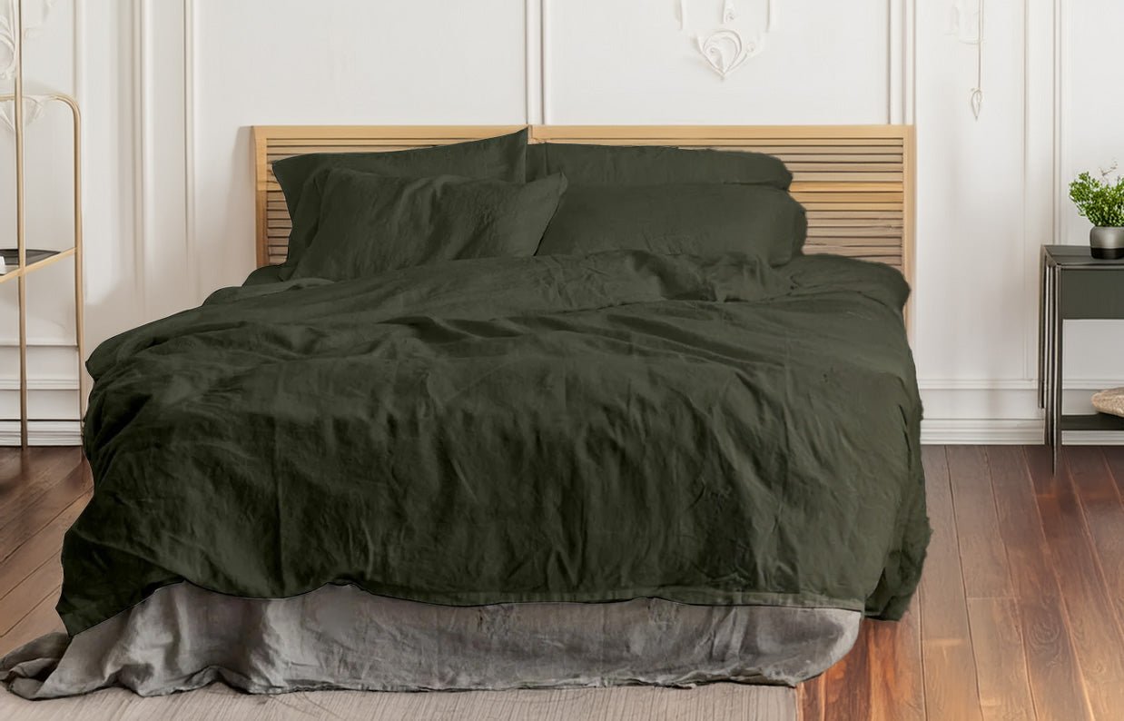 100% Pure Linen Duvet Cover Set - OEKO-TEX Certified-Duvet Cover-DECOROLALA