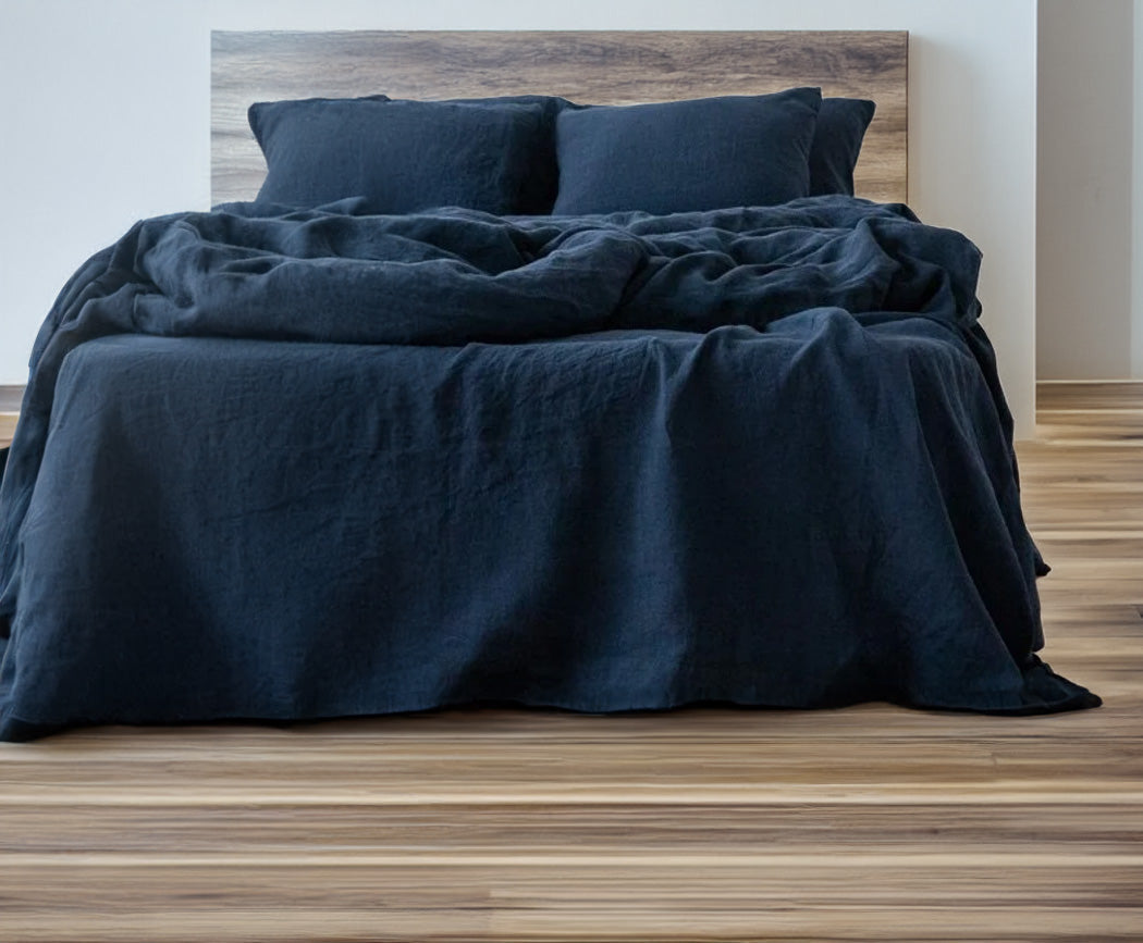 100% Pure Linen Sheet Set - Pre-Washed Breathable Bedding-Bed Sheet-DECOROLALA