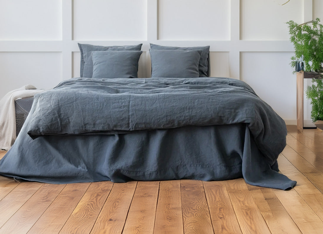 100% Pure Linen Sheet Set - Pre-Washed Breathable Bedding-Bed Sheet-DECOROLALA