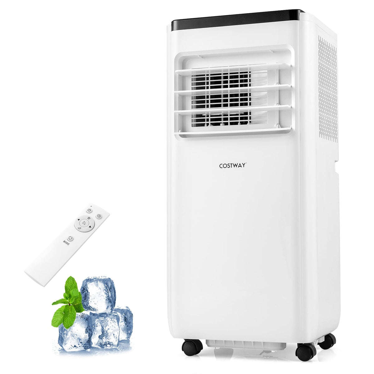 10000 BTU Portable Air Conditioner with Remote Control Cools up to 350 Sq.Ft-Portable Air Conditioners-DECOROLALA