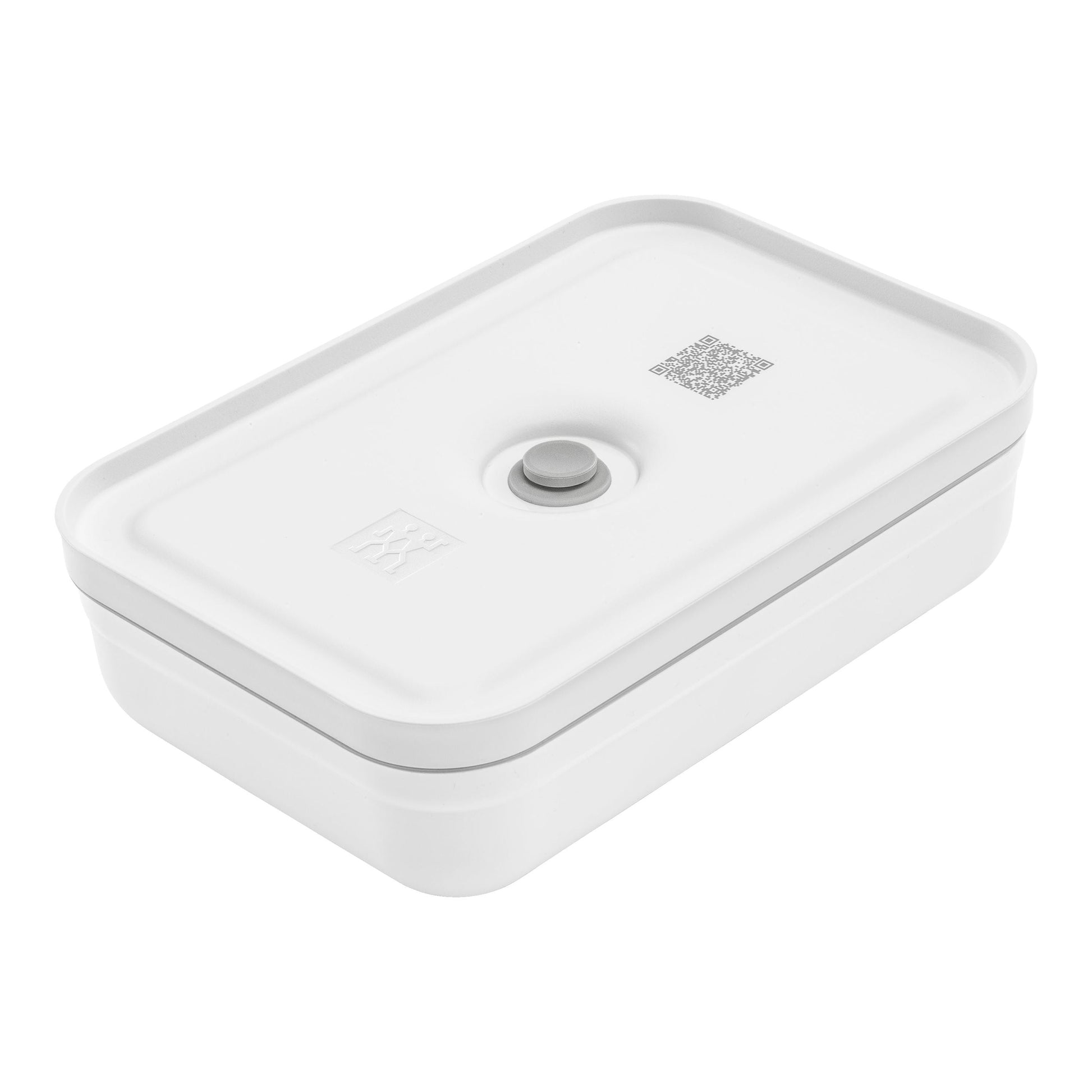 ZWILLING Fresh & Save L Flat Divided Meal Prep Container, Plastic, White-Grey-n/a-DECOROLALA