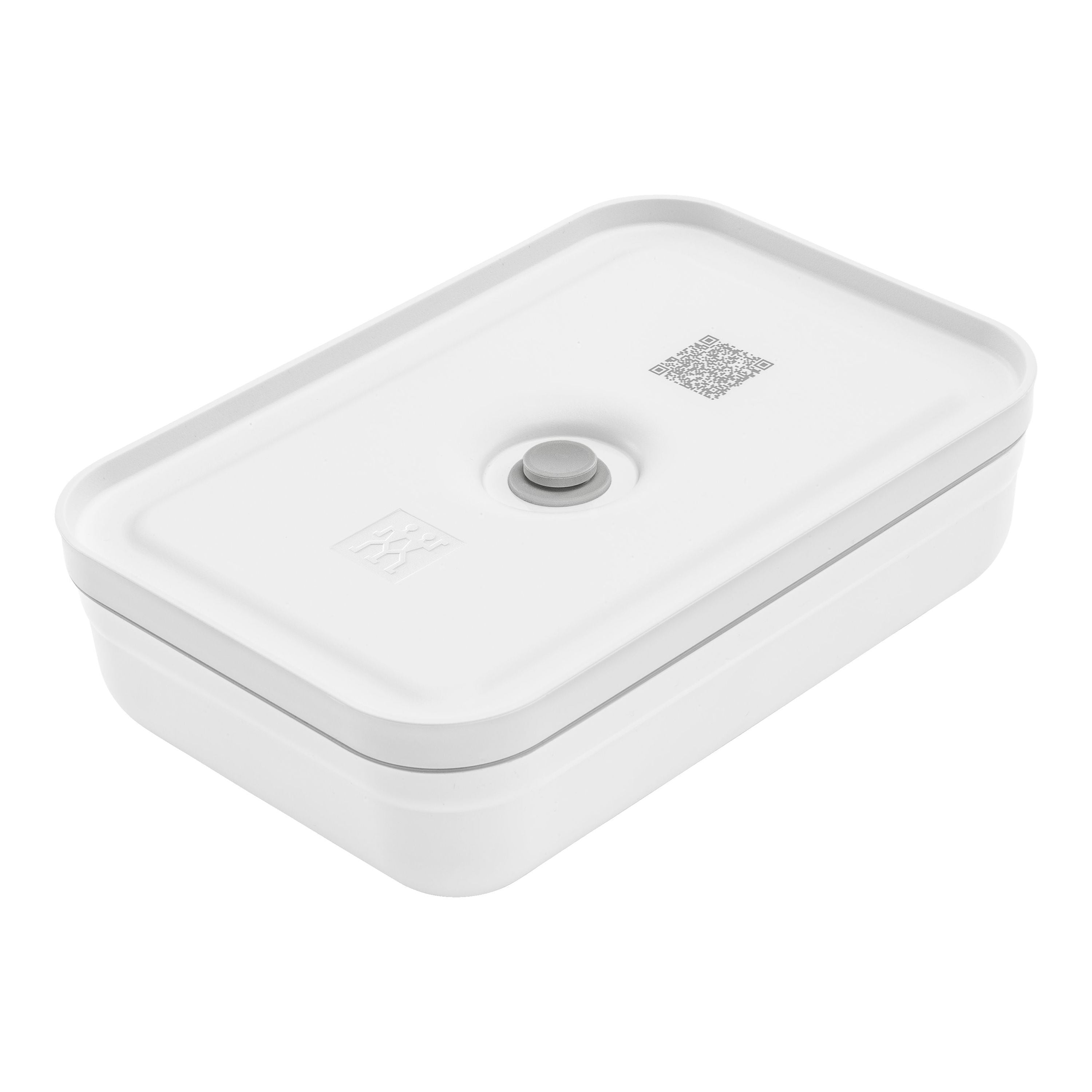 ZWILLING Fresh & Save L Flat Divided Meal Prep Container, Plastic, White-Grey-n/a-DECOROLALA