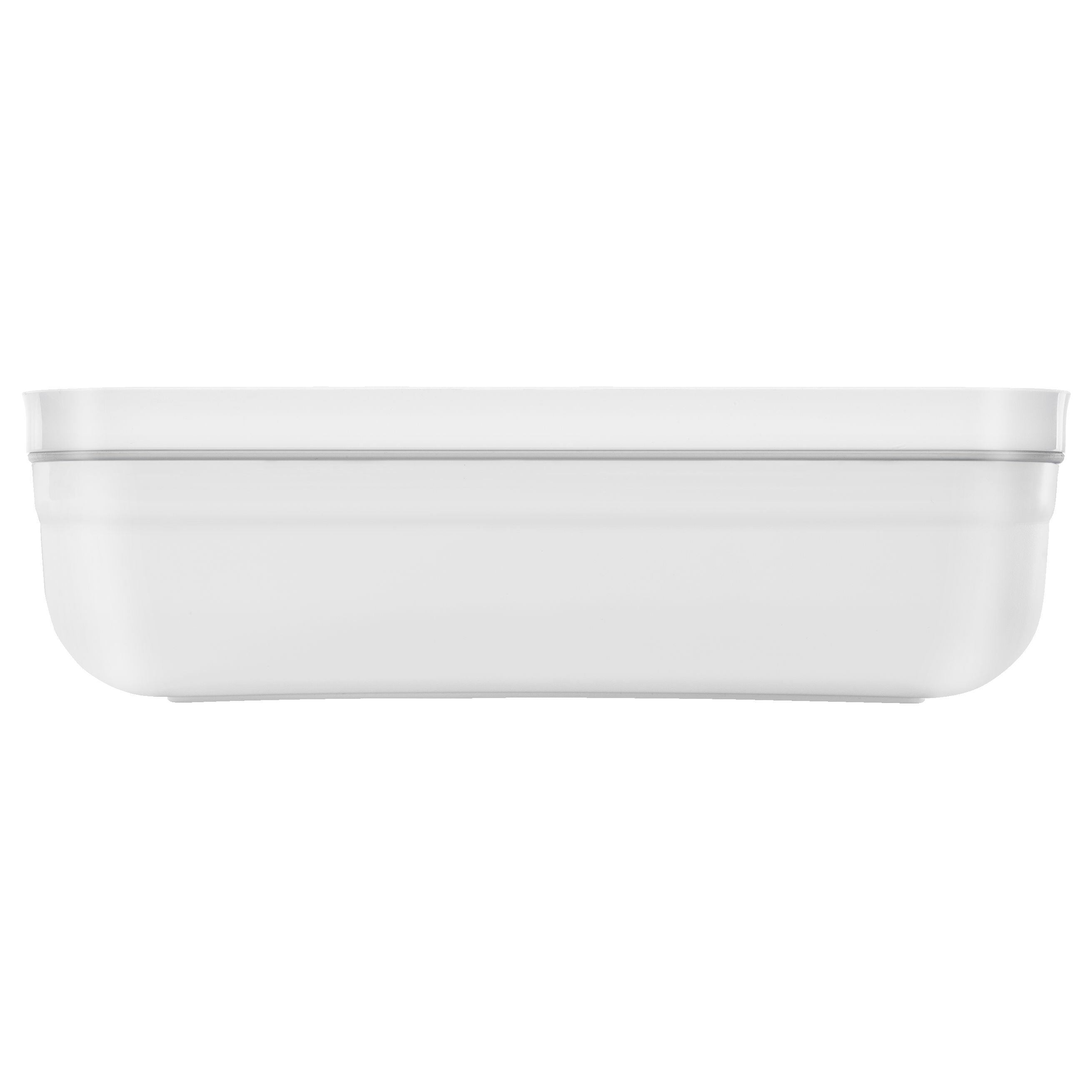 ZWILLING Fresh & Save L Flat Divided Meal Prep Container, Plastic, White-Grey-n/a-DECOROLALA