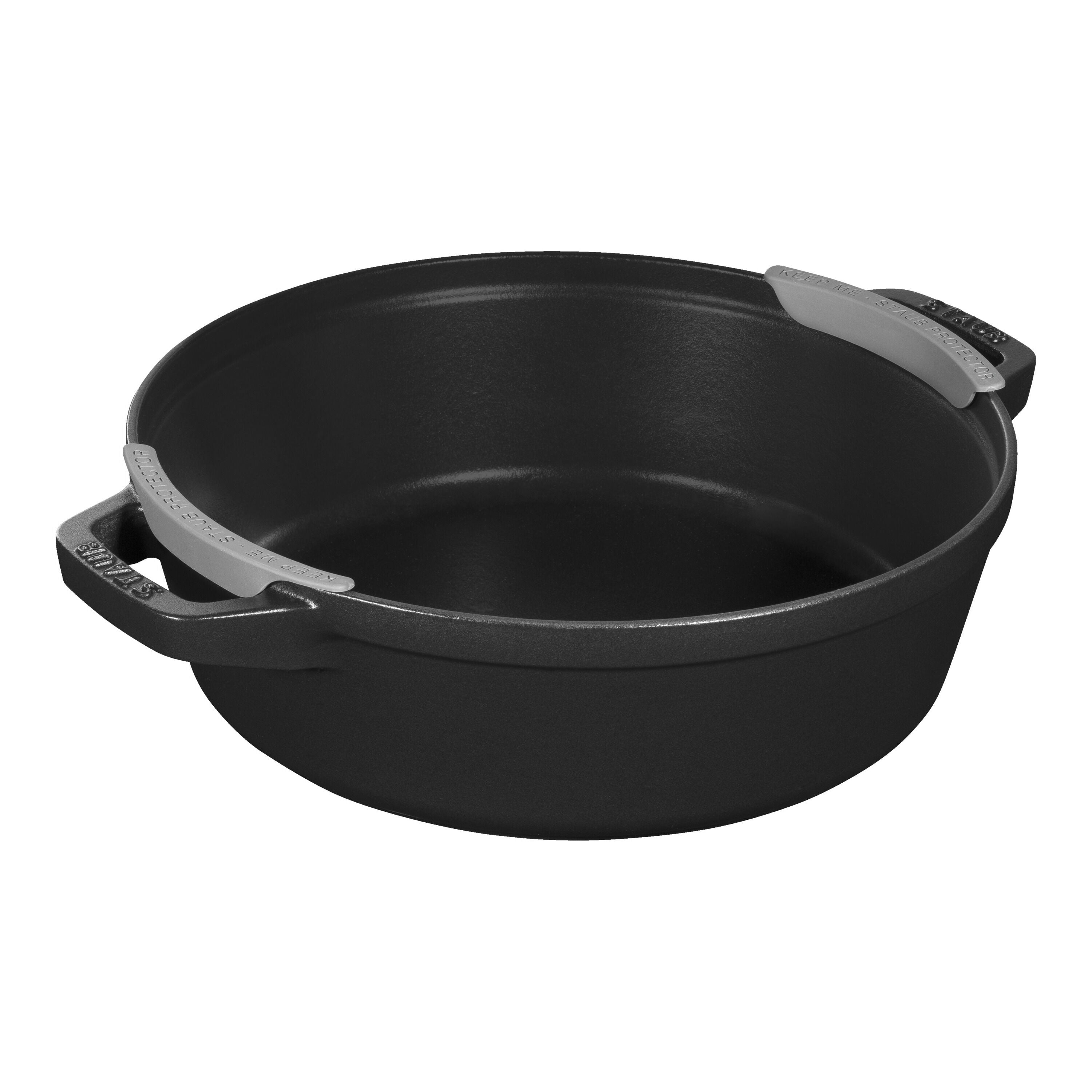 STAUB Stackable Set Stackable Set Medium 4 Piece Cast Iron, Black-n/a-DECOROLALA