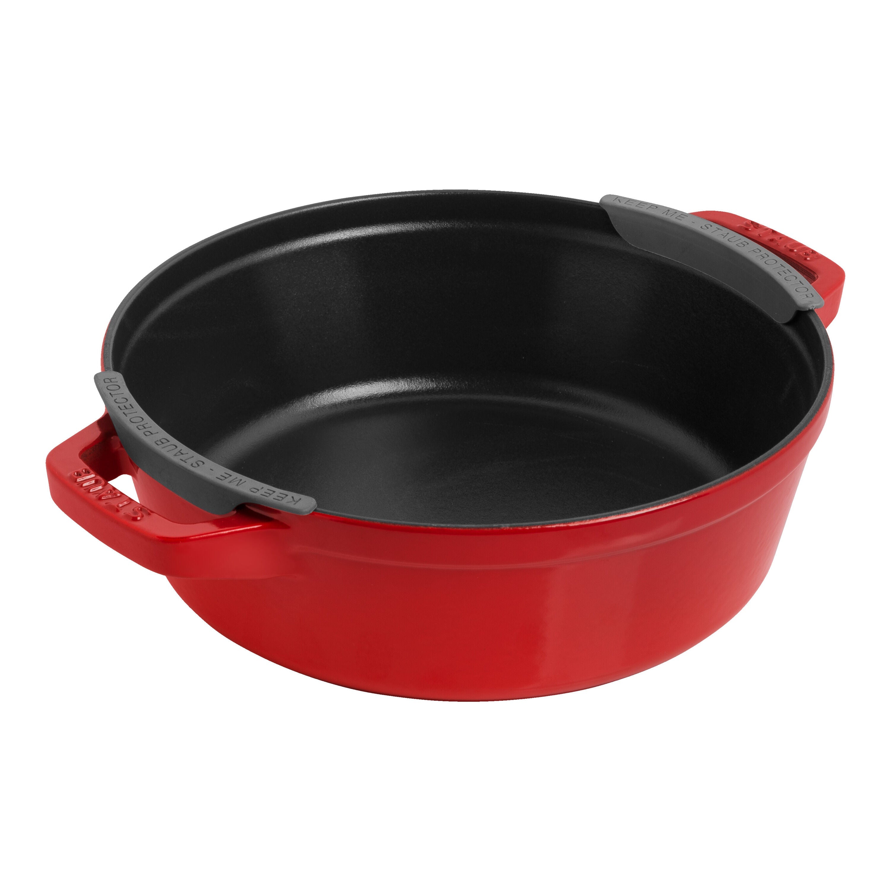 STAUB Stackable Set Stackable Set Medium 4 Piece Cast Iron, Cherry-n/a-DECOROLALA