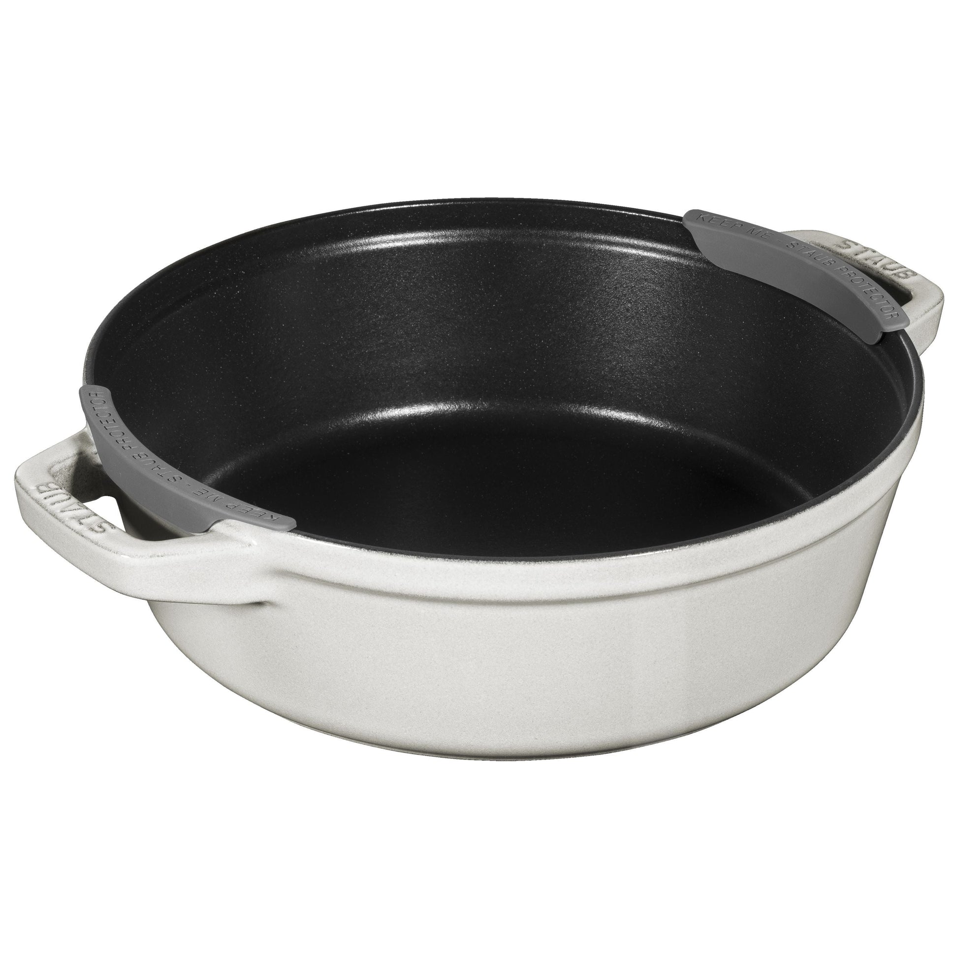 STAUB Stackable Set Stackable Set Medium 4 Piece Cast Iron, White Truffle-n/a-DECOROLALA