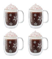 ZWILLING Sorrento Plus Snowflake Double-Walled Mug Set 4 Piece-n/a-DECOROLALA