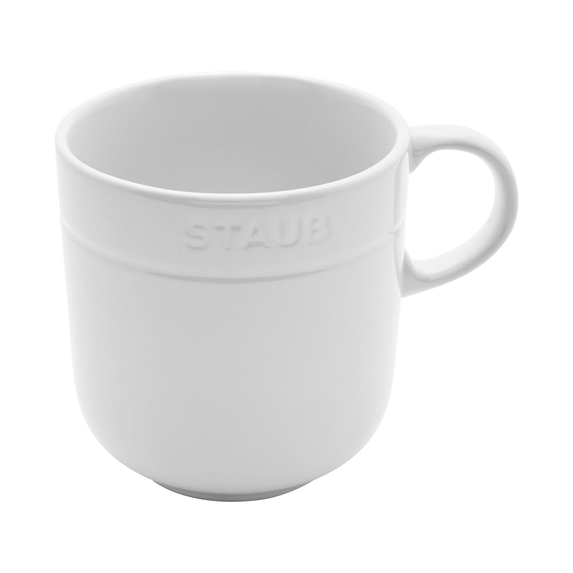 STAUB Dining Line Large Mug Set 470 ml / 4 Piece, White-n/a-DECOROLALA
