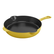 STAUB Pans 22 cm / 8.5 inch Cast Iron Traditional Deep Frypan, Citron-8.5 inch-DECOROLALA
