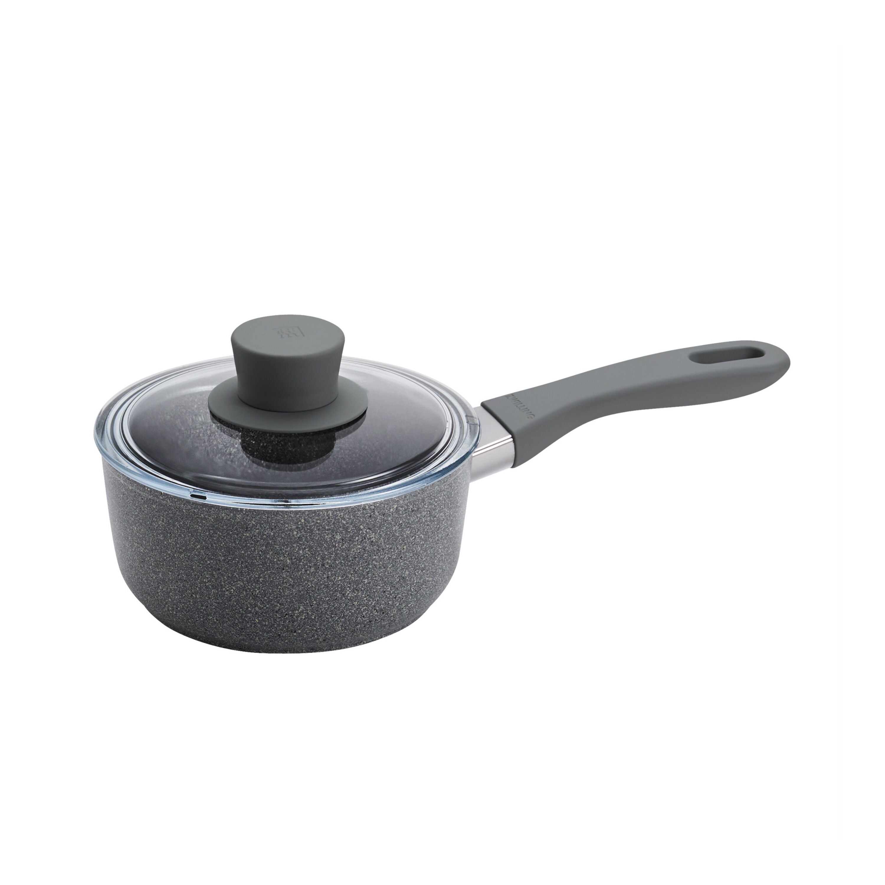 ZWILLING Parma Plus Ceramic 1.4 L Aluminum Round Sauce Pan With Lid, Grey-0