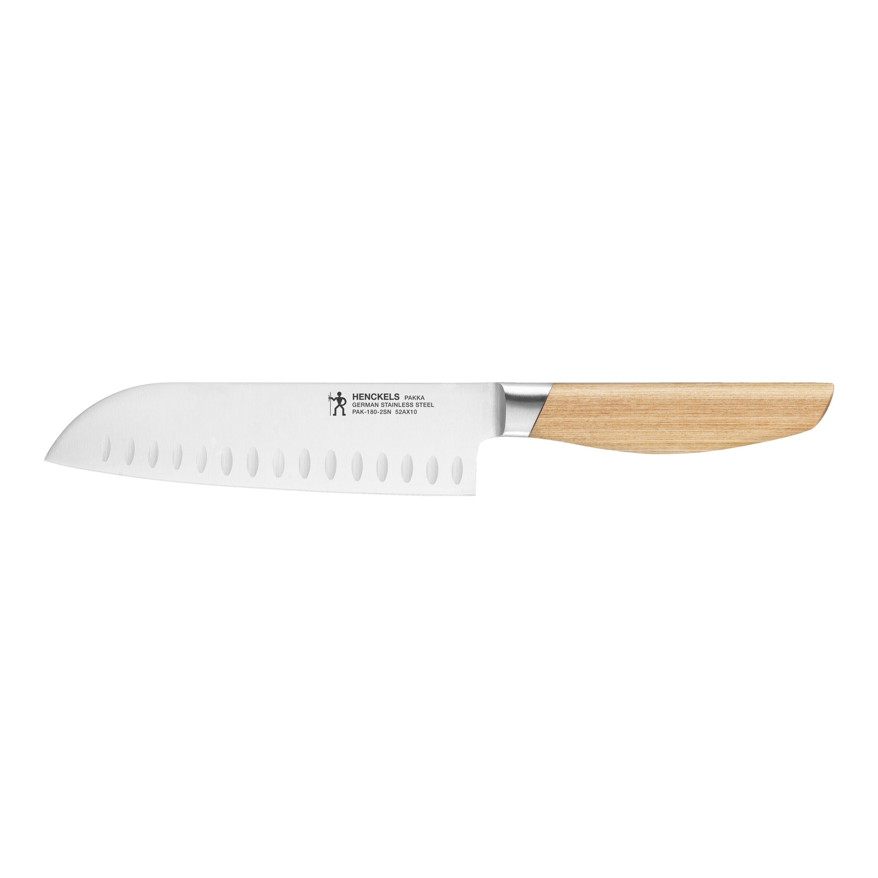 HENCKELS Pakka 7 inch, Santoku, Nature-n/a-DECOROLALA