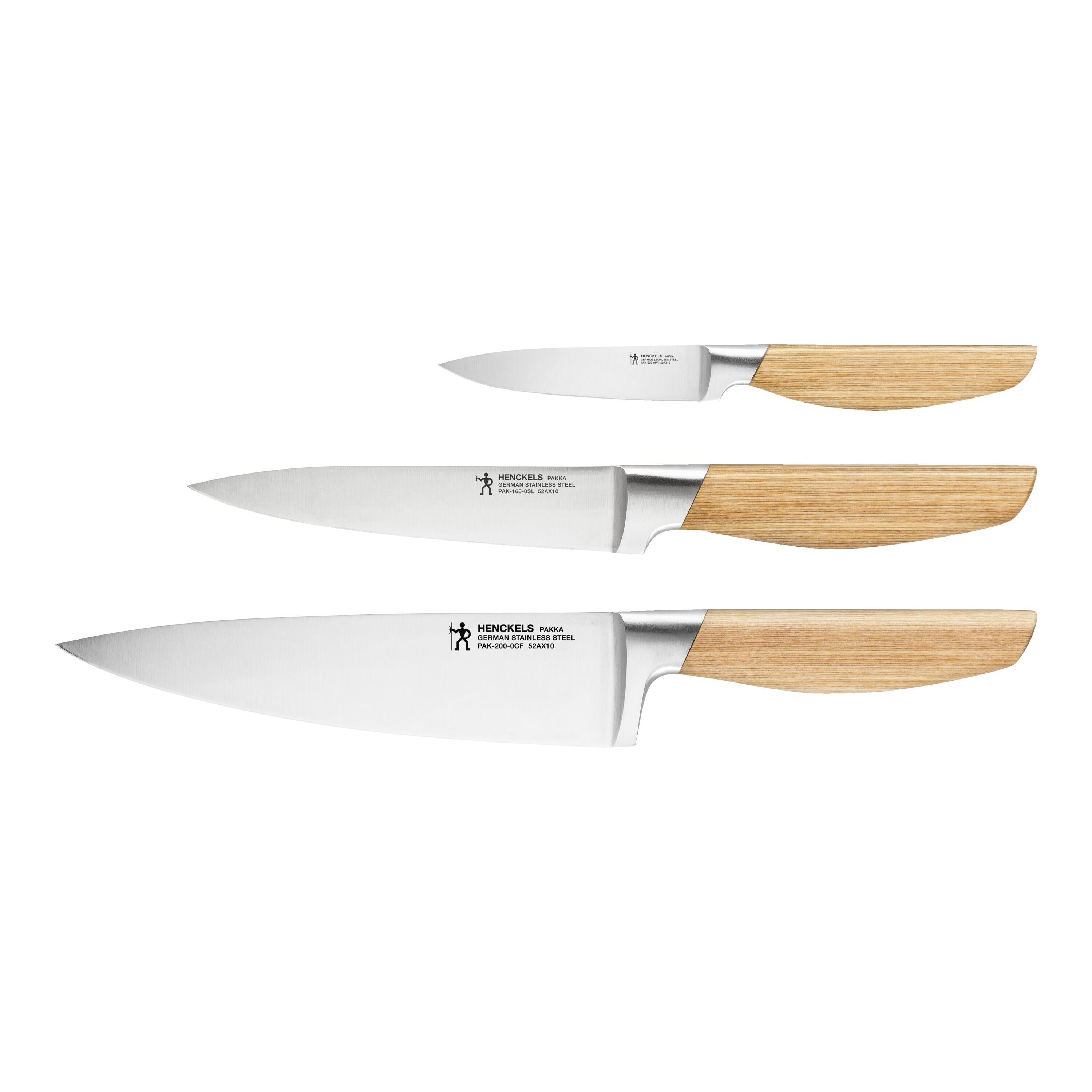HENCKELS Pakka 3 Piece, Knife Set, Nature-n/a-DECOROLALA