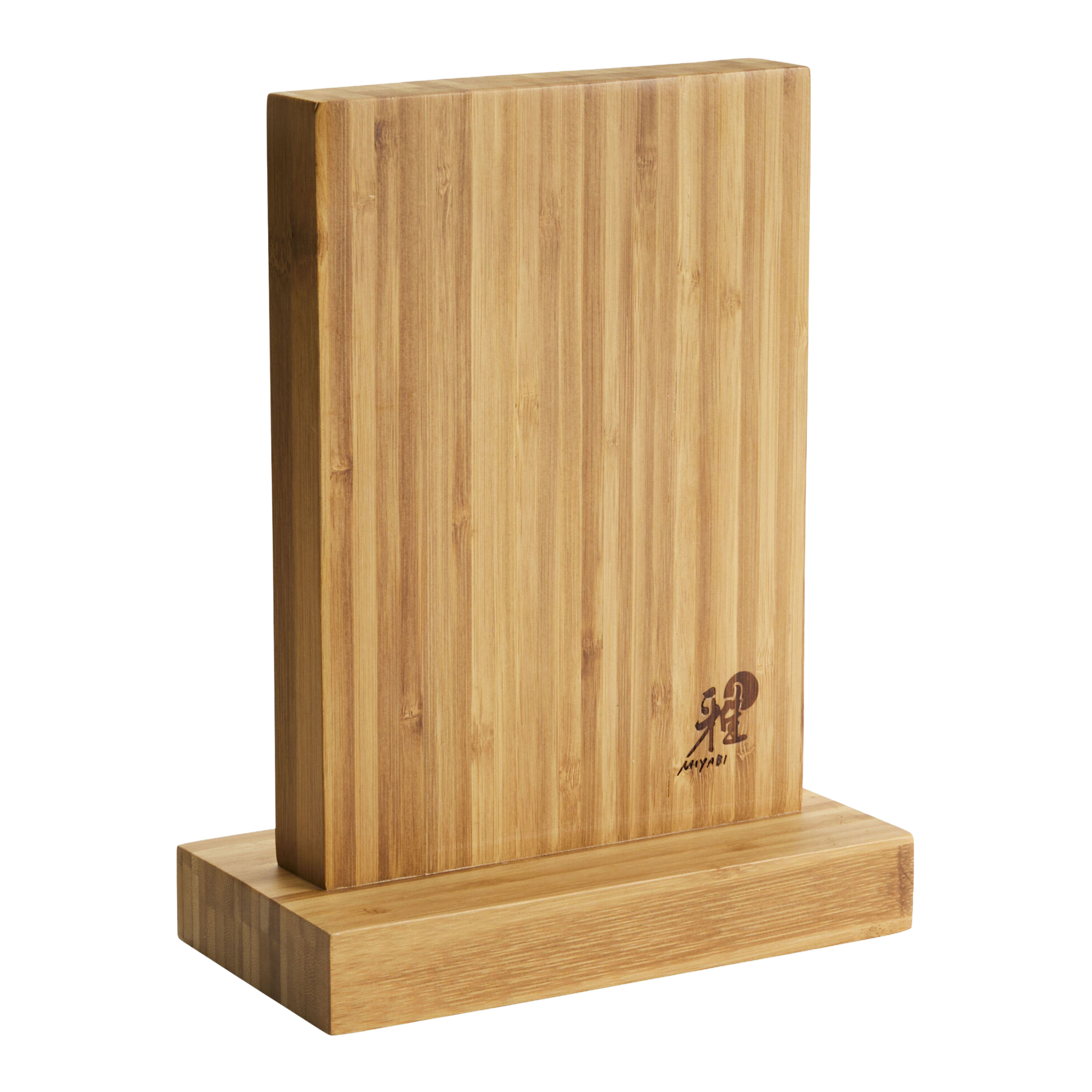 MIYABI Magnetic Bamboo Knife Block | Eco-Friendly Storage (Empty)-0