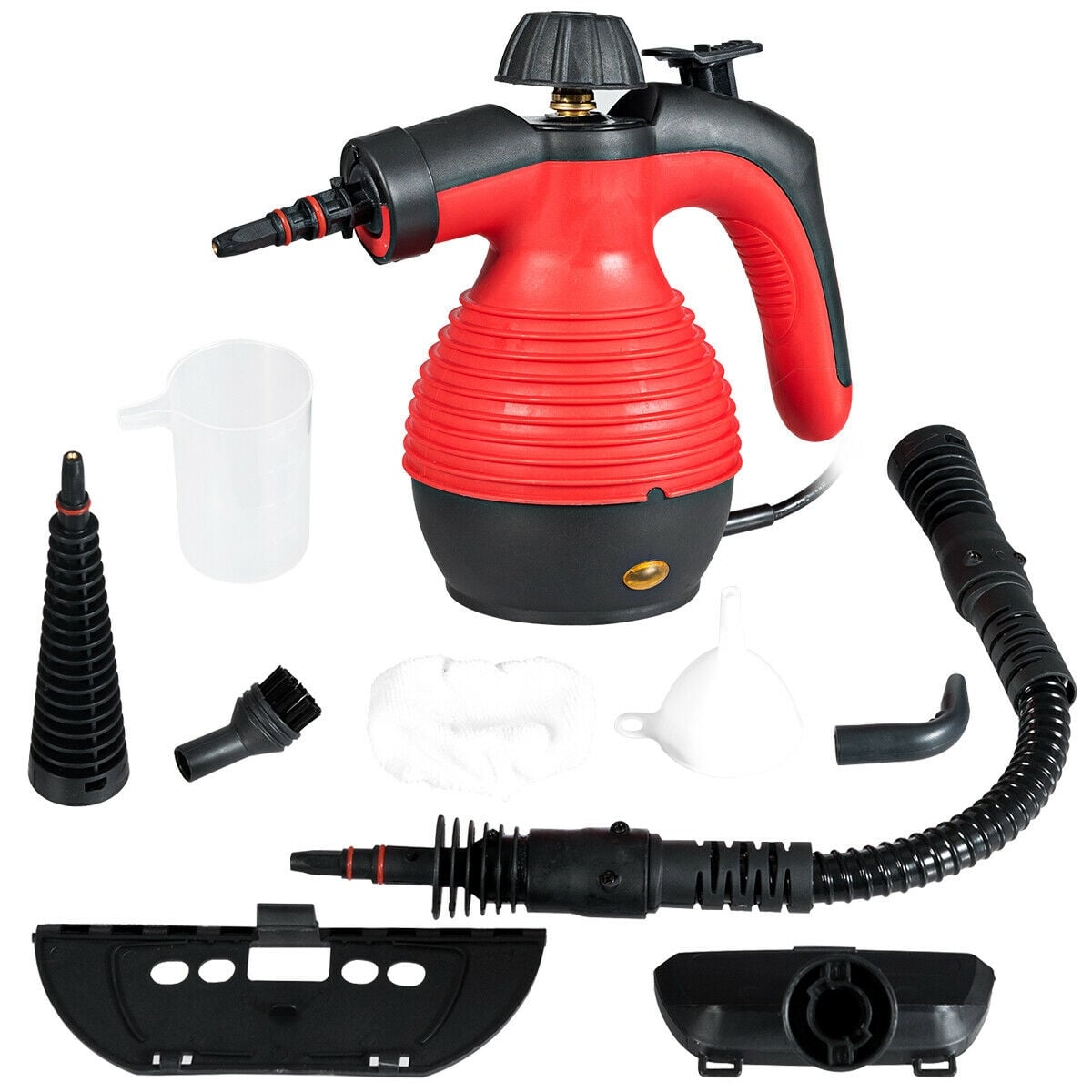 1050W Multi-Purpose Handheld Pressurized Steam Cleaner-Red-Vacuum Cleaners-DECOROLALA