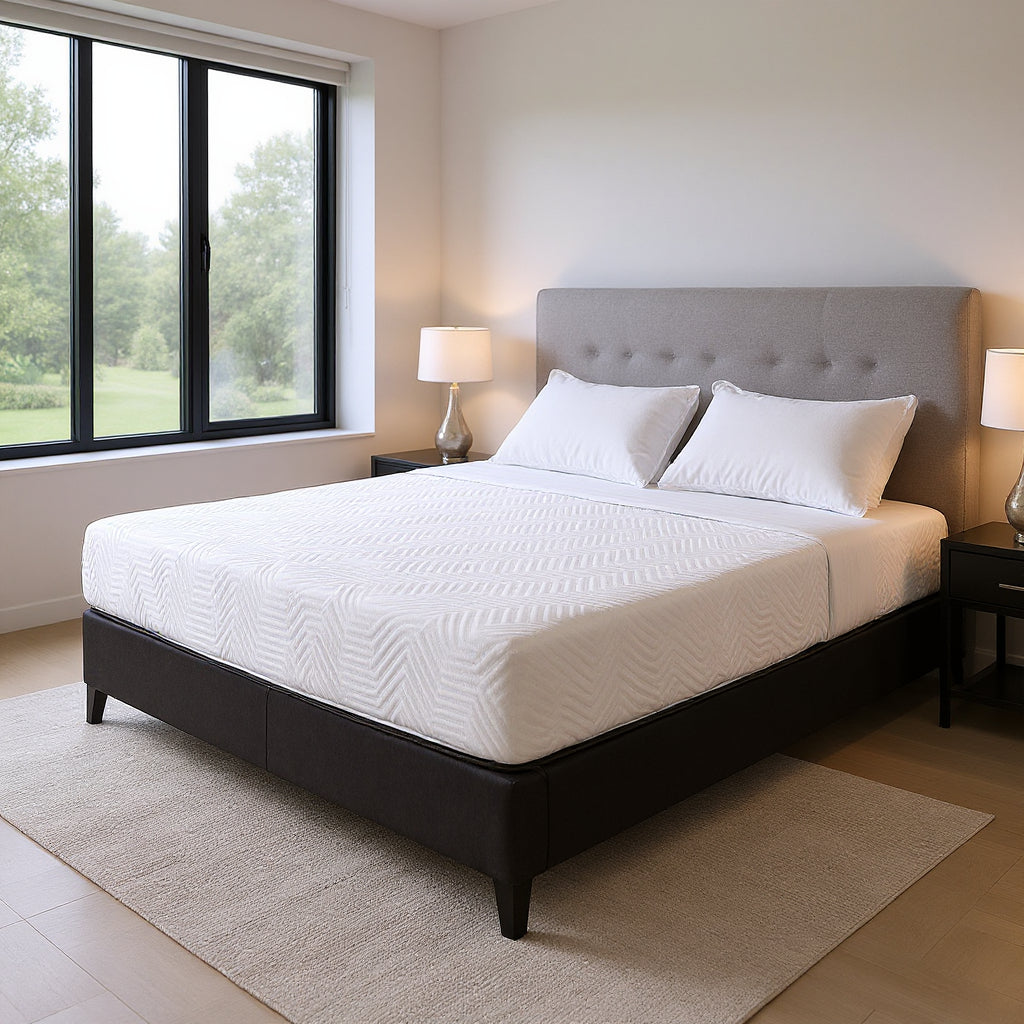 10.5" Hybrid Lux Memory Foam And Wrapped Coil Mattress Twin-Hybrid Mattresses-DECOROLALA