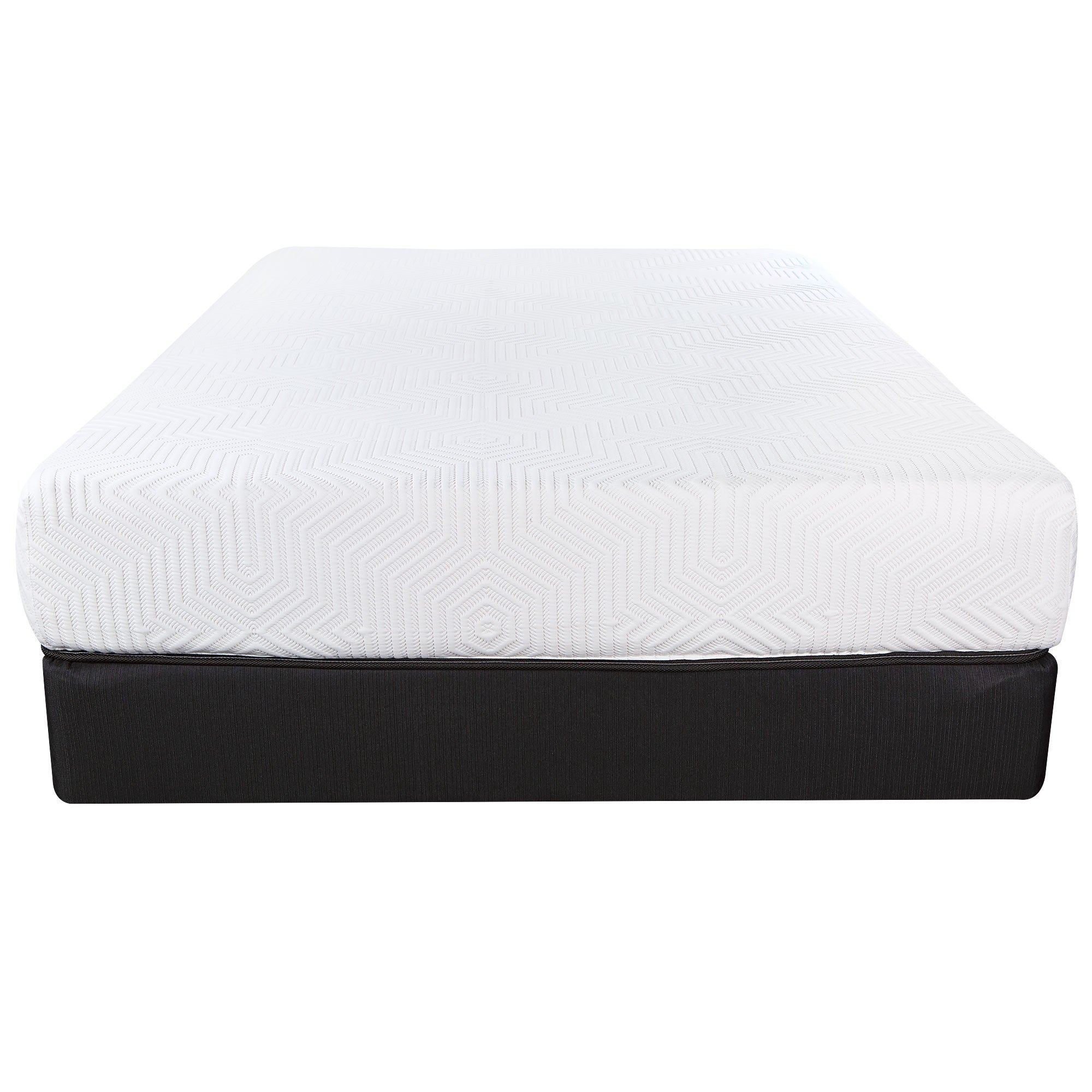 10.5" Hybrid Lux Memory Foam And Wrapped Coil Mattress Twin-Hybrid Mattresses-DECOROLALA