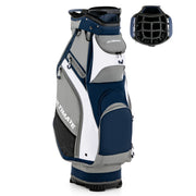 10.5 Inch Golf Stand Bag with 14 Way Dividers and 7 Zippered Pockets-Navy-Golf-DECOROLALA