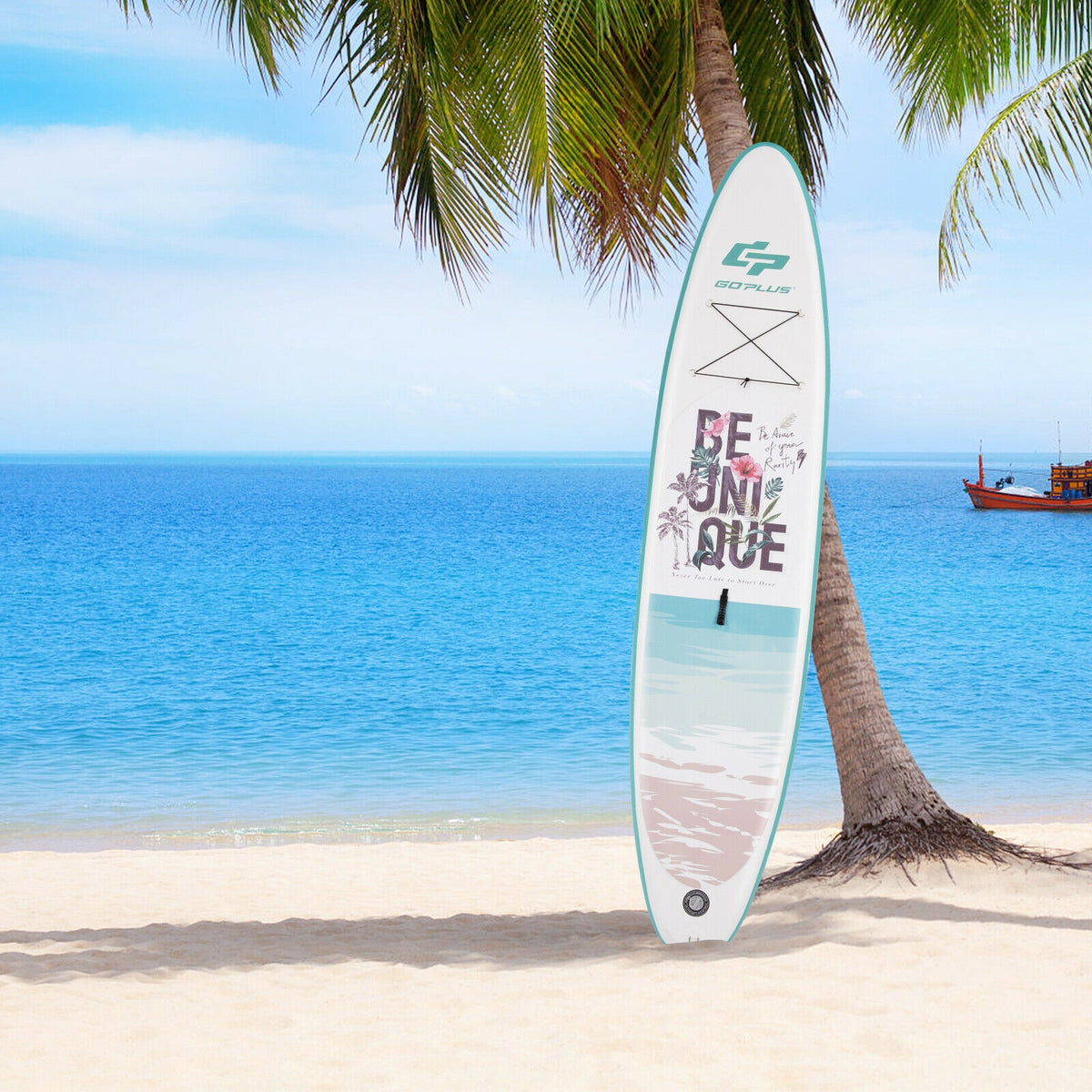 10.5 ft Inflatable Stand Up Paddle Board Surfboard with Aluminum Paddle Pump-10.5 ft-Surfing-DECOROLALA