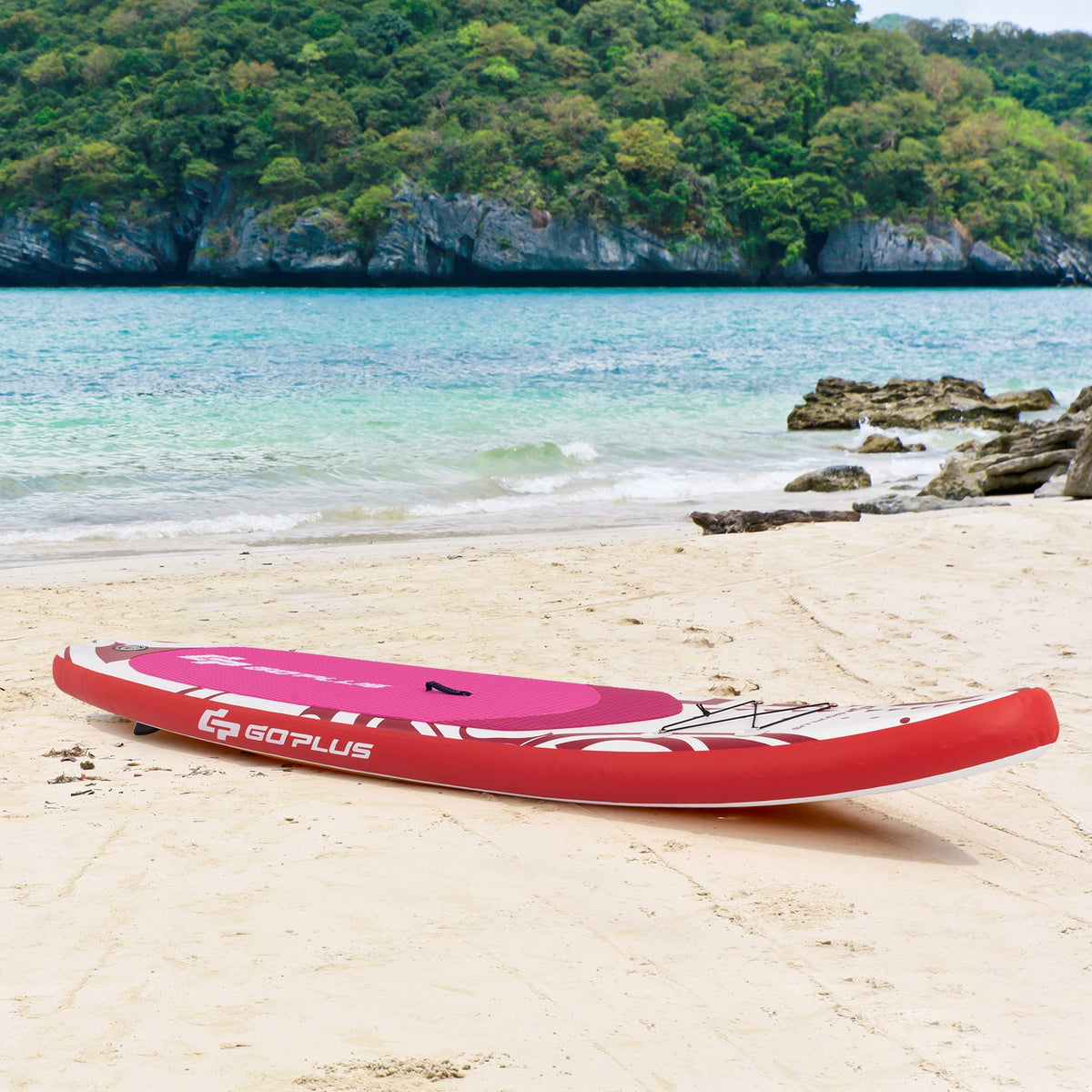 10.6 Feet Inflatable Adjustable Paddle Board with Carry Bag-Surfing-DECOROLALA