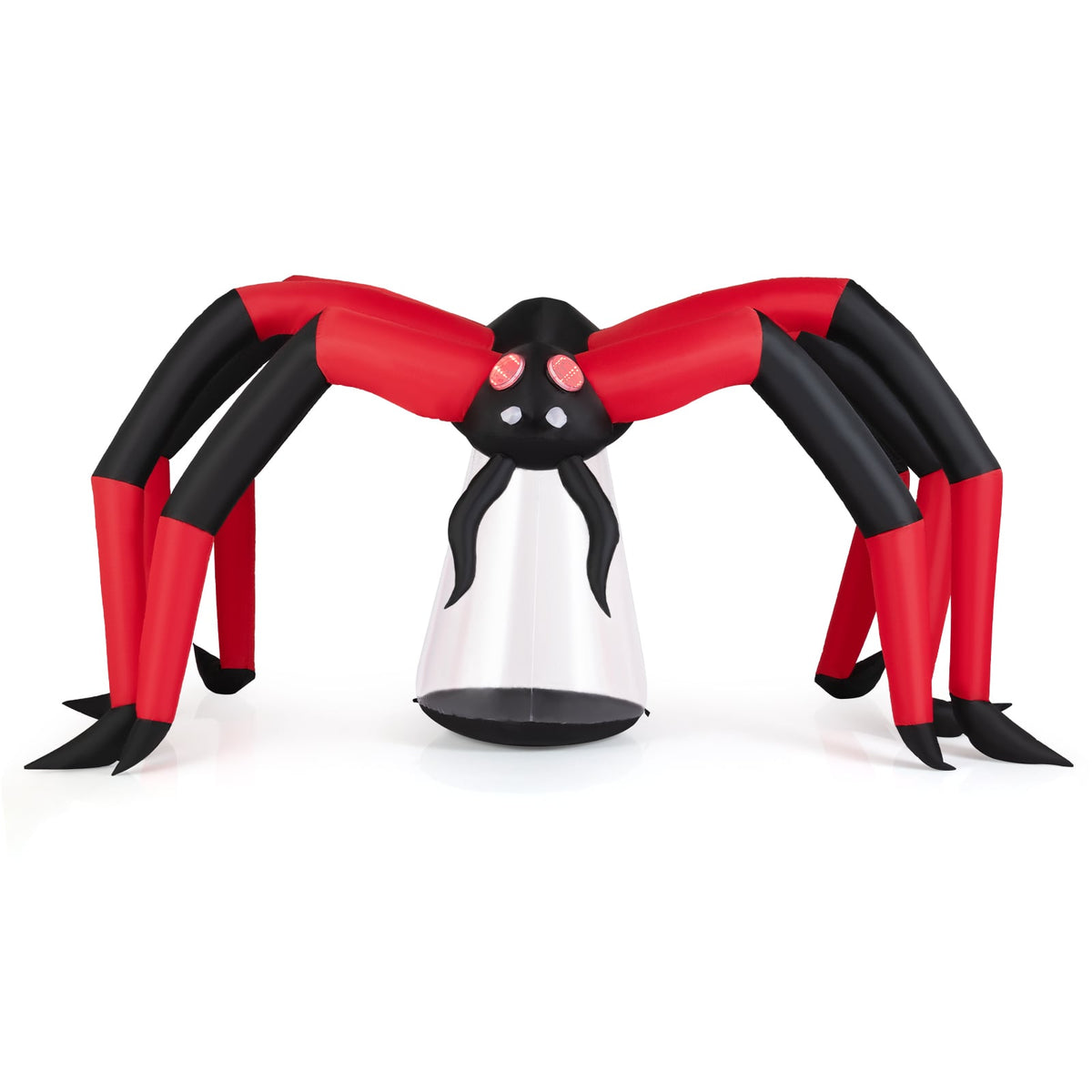 10ft Halloween Inflatable Spider Yard Decoration with LED Lights-Halloween-DECOROLALA