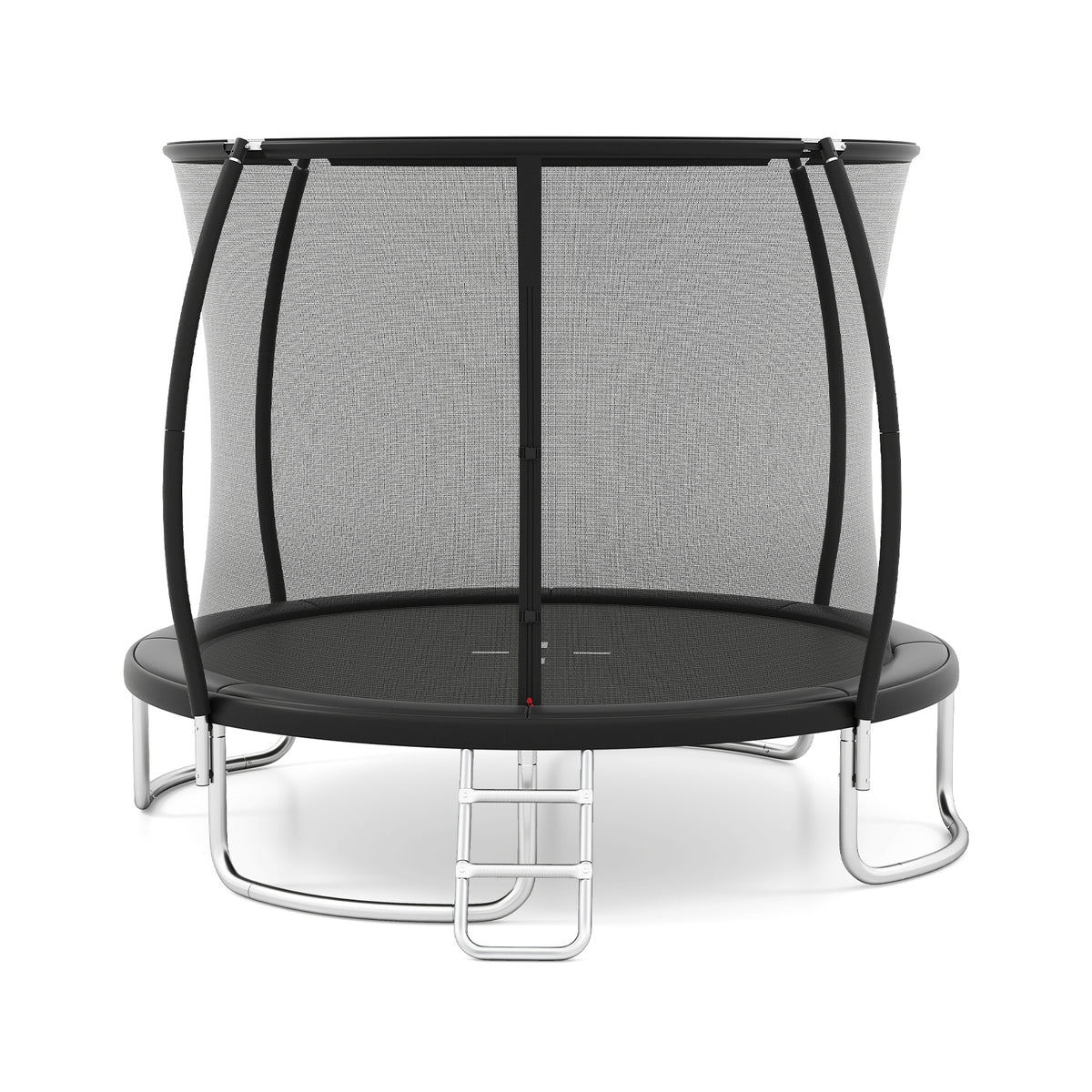10ft Outdoor Trampoline with Safety Enclosure Net and Ladder-Trampolines-DECOROLALA