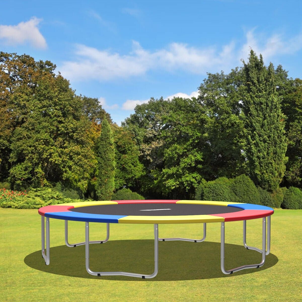 10ft Trampoline Safety Pad - Waterproof PVC Spring Cover-Trampoline Accessories-DECOROLALA