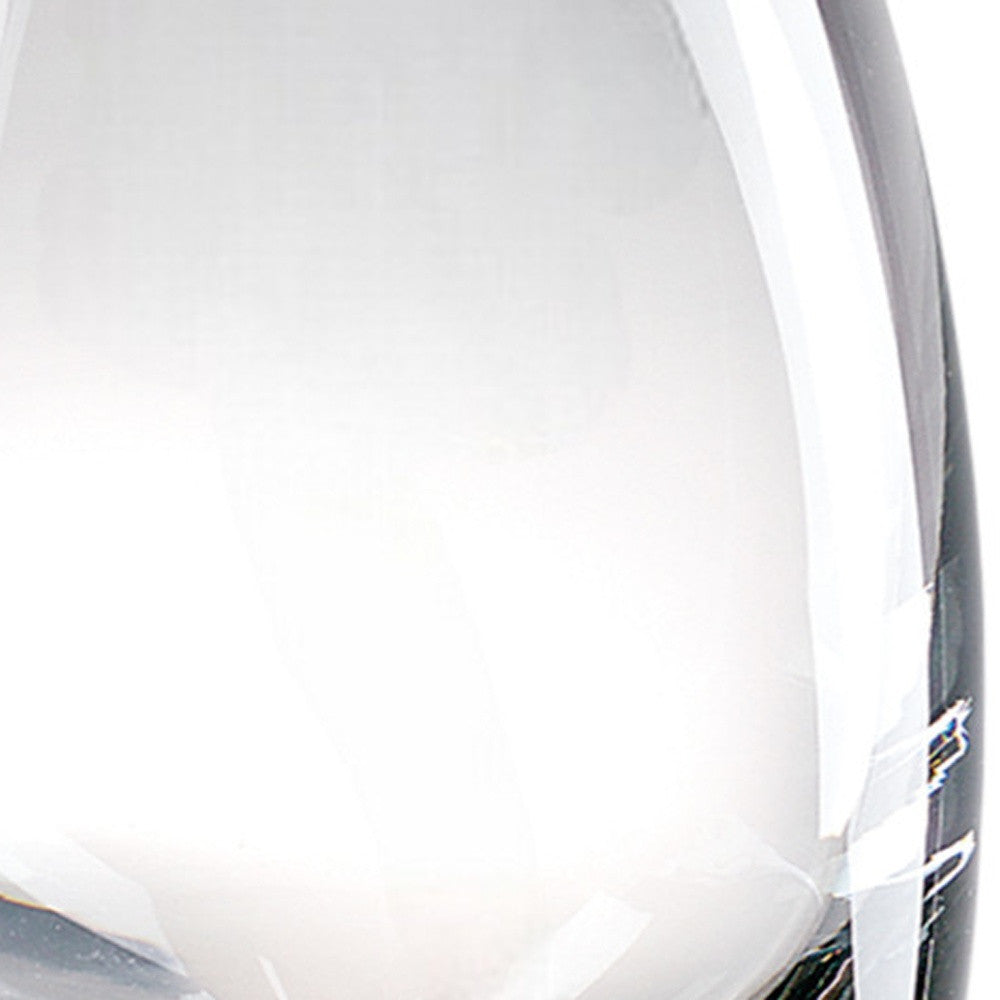 11" Clear Lead Free Crystal Oval Table Vase-Vases-DECOROLALA
