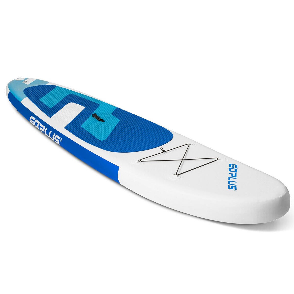 11 Feet Inflatable Stand Up Paddle Board with Aluminum Paddle-Blue-Surfing-DECOROLALA