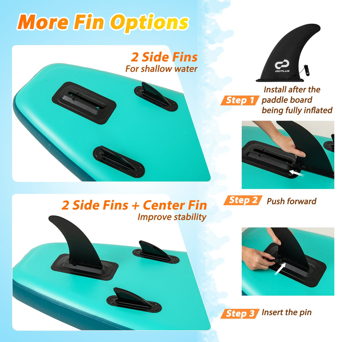11 Feet Inflatable Stand Up Paddle Board with Kayak Seat for Adults-L-Surfing-DECOROLALA