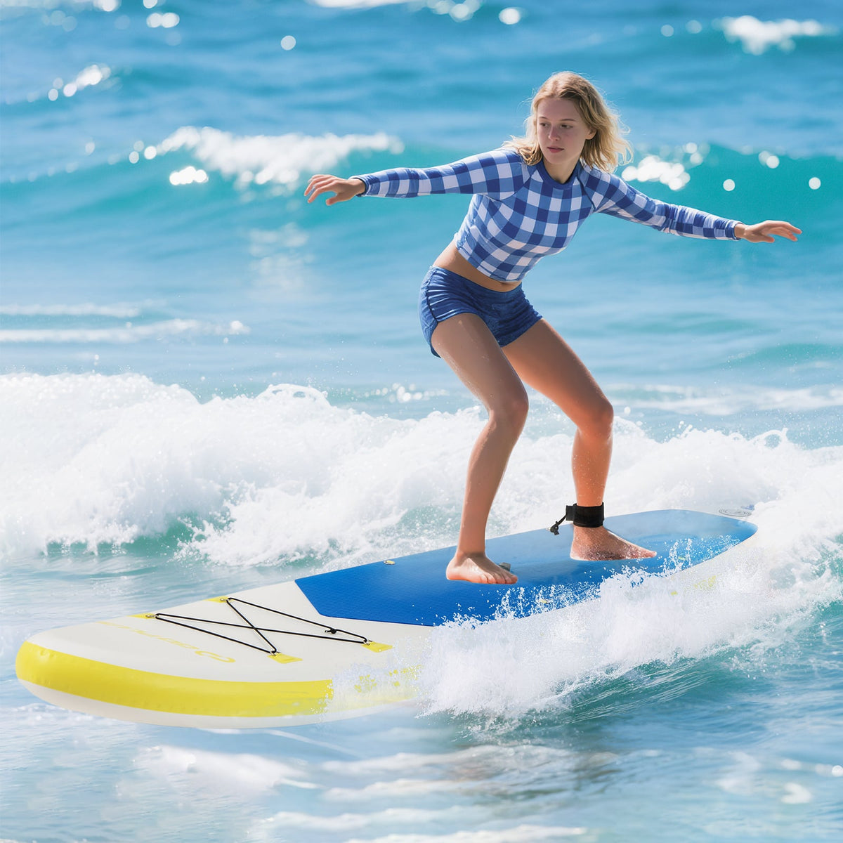 11 Feet Premium SUP Inflatable Stand Up Paddle Board with Accessories for Youth Adults-L-Surfing-DECOROLALA