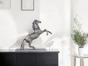 11" Nickel Metal Hand Painted Figurine Tabletop Sculpture-Sculptures-DECOROLALA