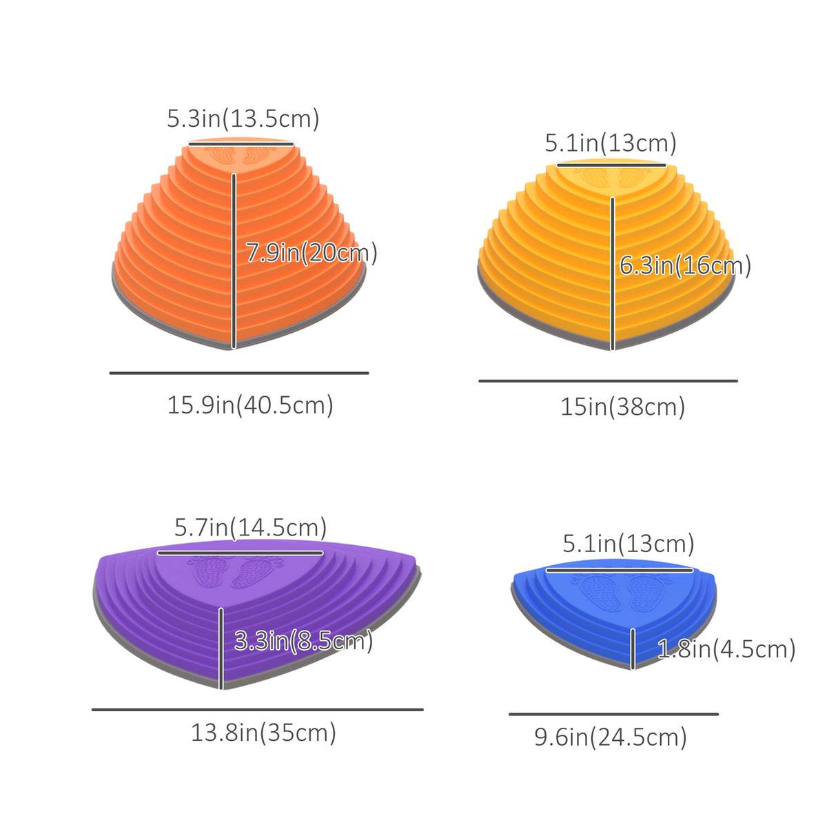 11 PCs Stepping Stones Kids with Non-slip Rubber, Stackable Balance Step Stones for Obstacle Course Sensory Play, Outdoor Indoor for 3-8 Years Old-Toys & Games > Baby & Toddler Toys > Kids Gym & Playmats-DECOROLALA