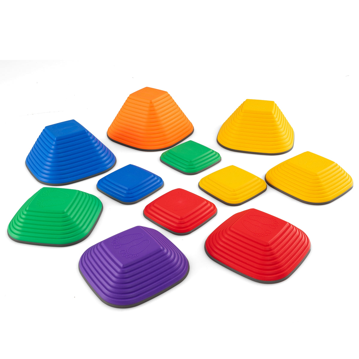 11-Piece Kids Stepping Stone Set - Stackable Balance Obstacle Course-Sports Toys-DECOROLALA