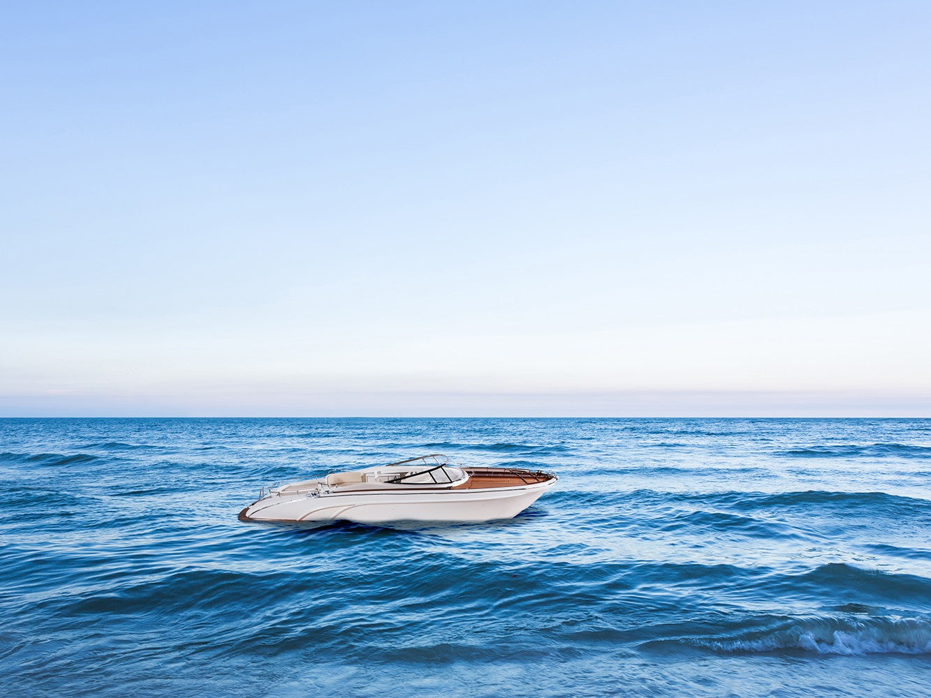 11" White Wood Yacht Model Sculpture-Sculptures-DECOROLALA