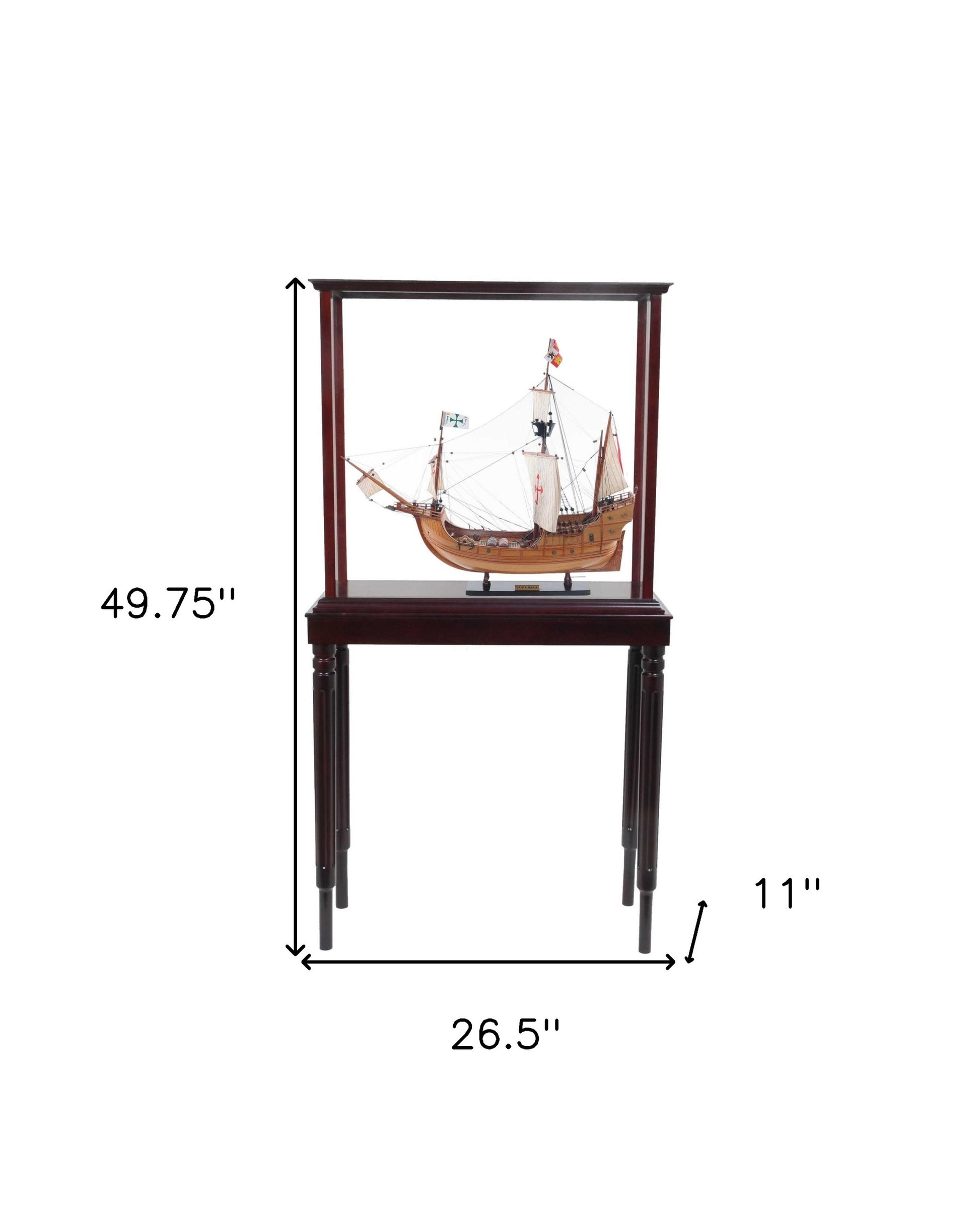11" X 26.5" X 49.75" Small Floor Display Case-Cabinets-DECOROLALA