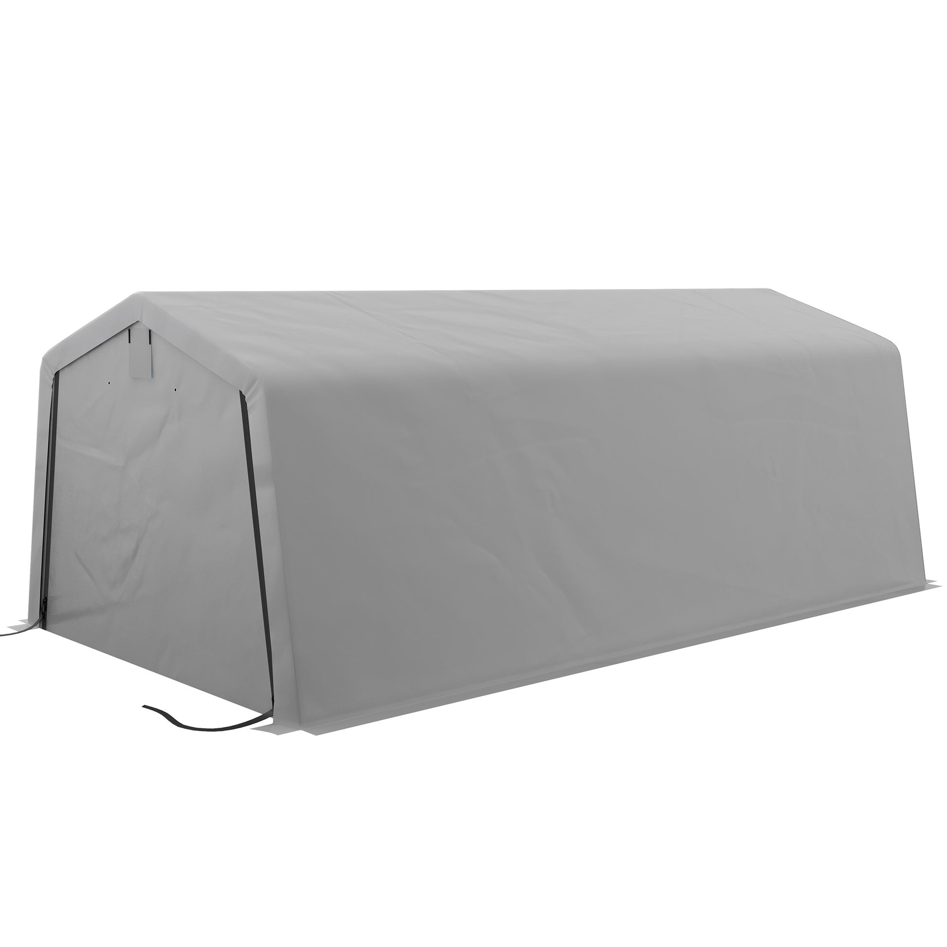 11' x 20' Heavy Duty Portable Garage Carport Canopy - Grey-DECOROLALA