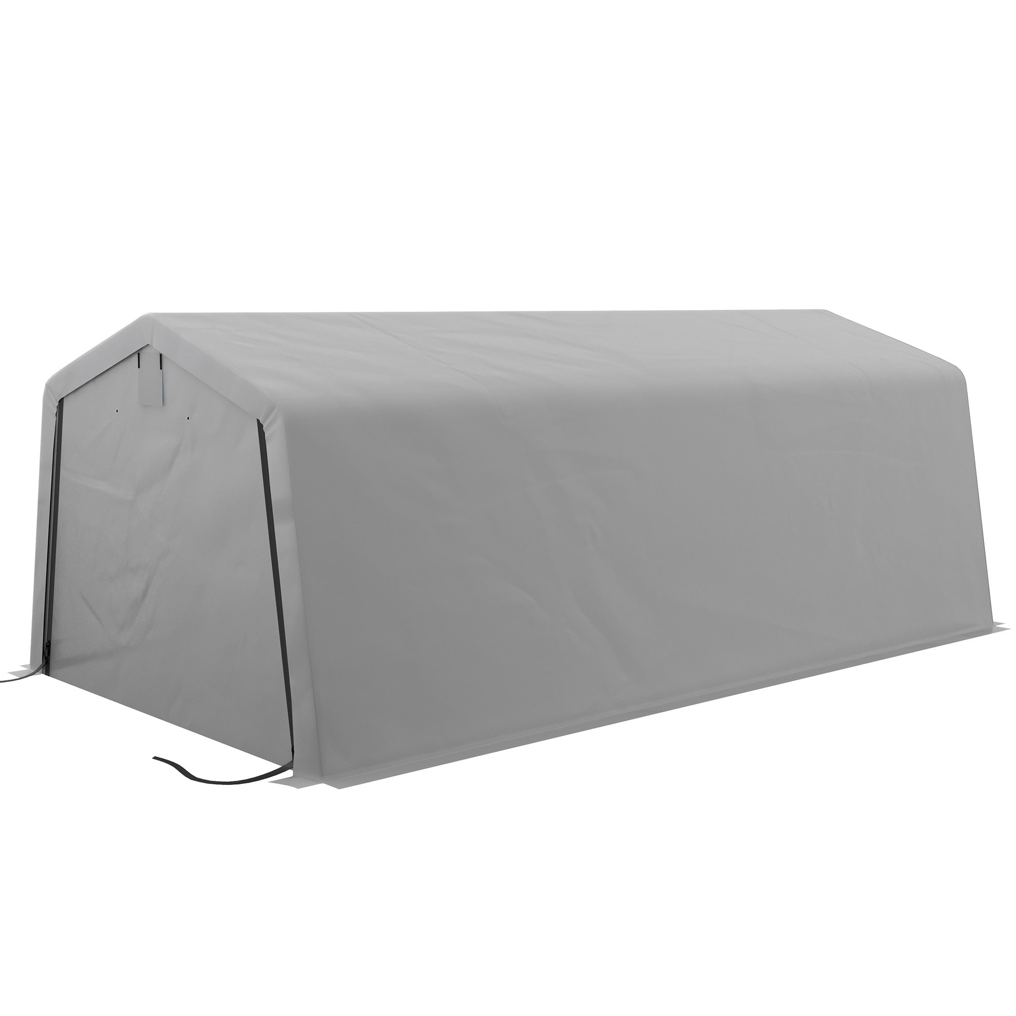 11' x 20' Heavy Duty Portable Garage Carport Canopy - Grey-DECOROLALA