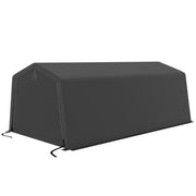 11' x 20' Heavy Duty Portable Garage Carport - Dark Grey-DECOROLALA