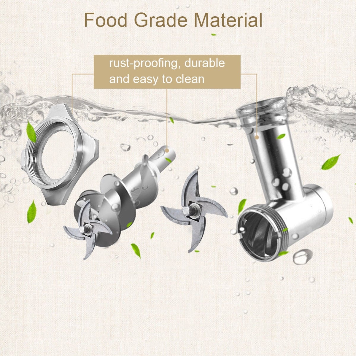 1100W Stainless Steel Heavy Duty #22 Electric Meat Grinder-Food Grinders & Mills-DECOROLALA