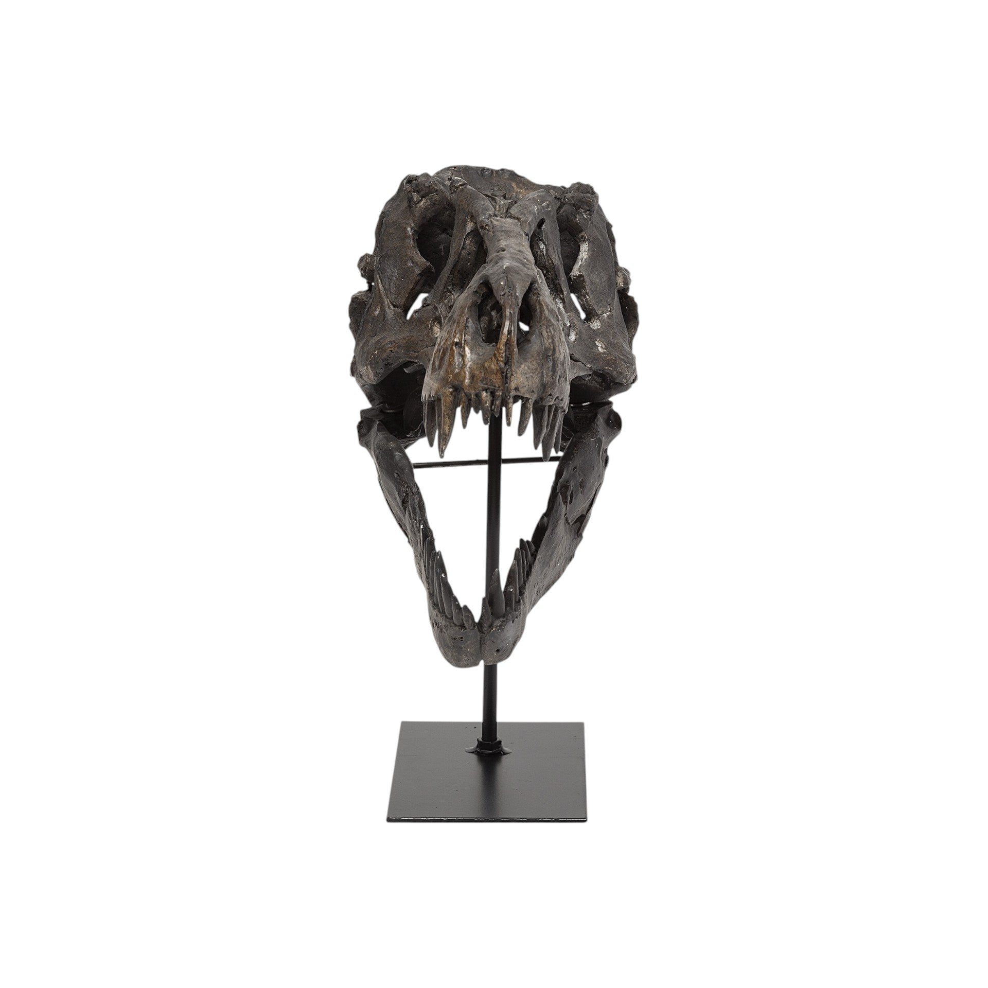 12" Brown Fabric Dinosaur Tabletop Sculpture-Sculptures-DECOROLALA