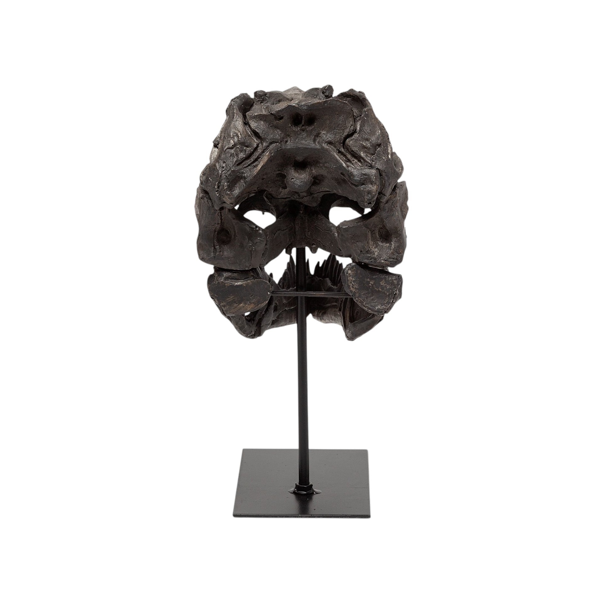 12" Brown Fabric Dinosaur Tabletop Sculpture-Sculptures-DECOROLALA