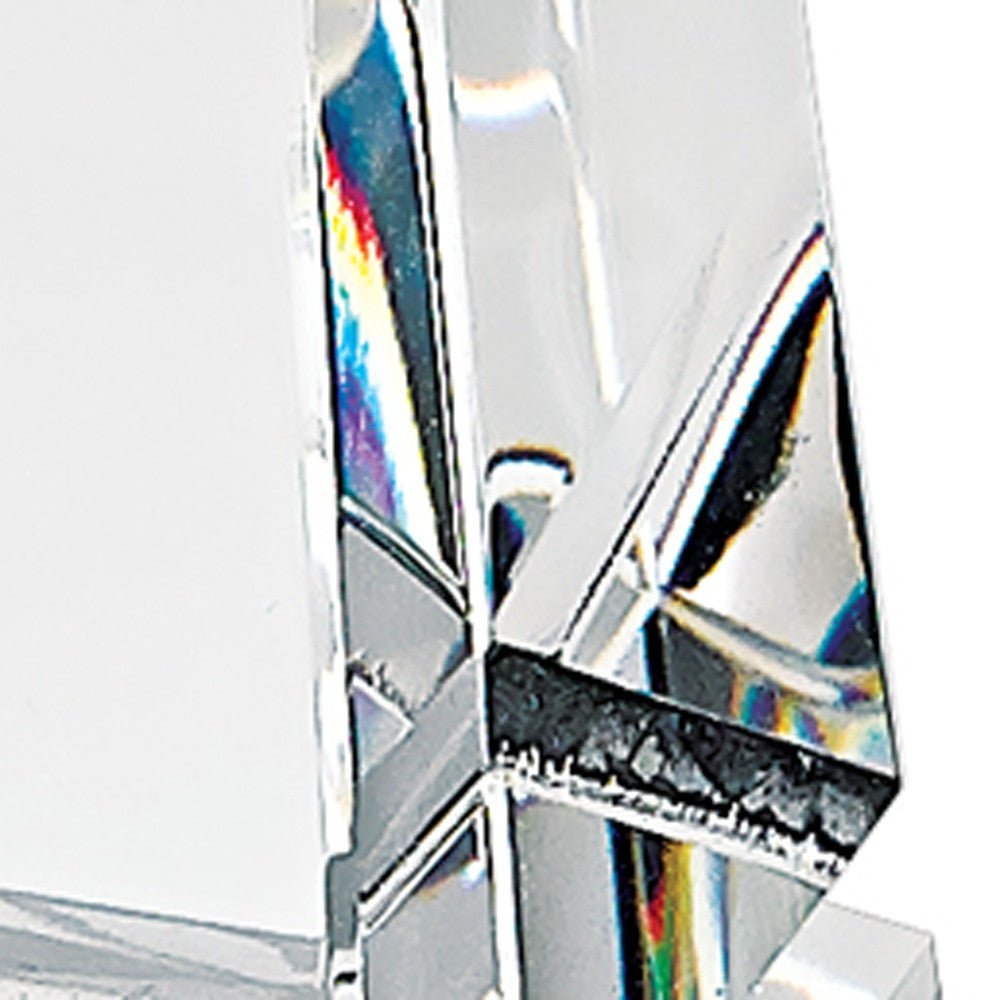 12" Clear Crystal Obelisk Statue-Sculptures-DECOROLALA