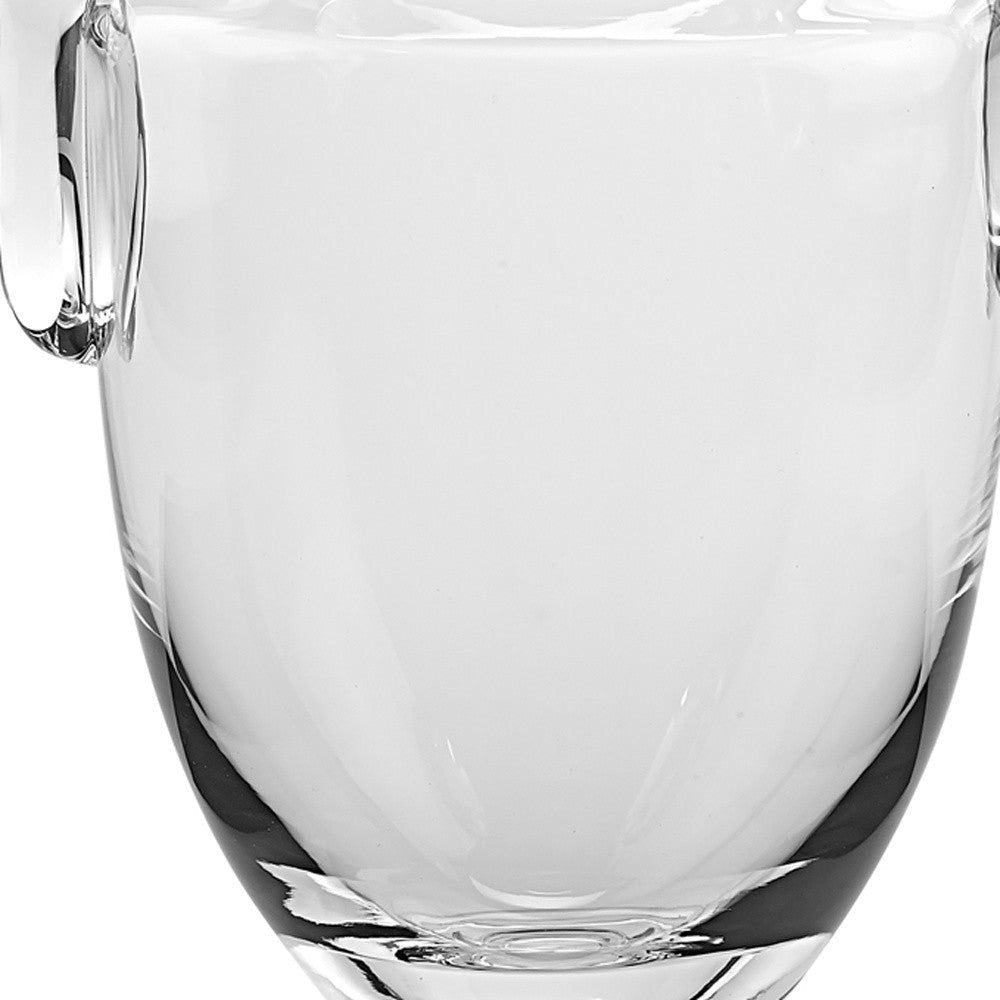 12" Clear Cylinder Lead Free Crystal Table Vase-Vases-DECOROLALA