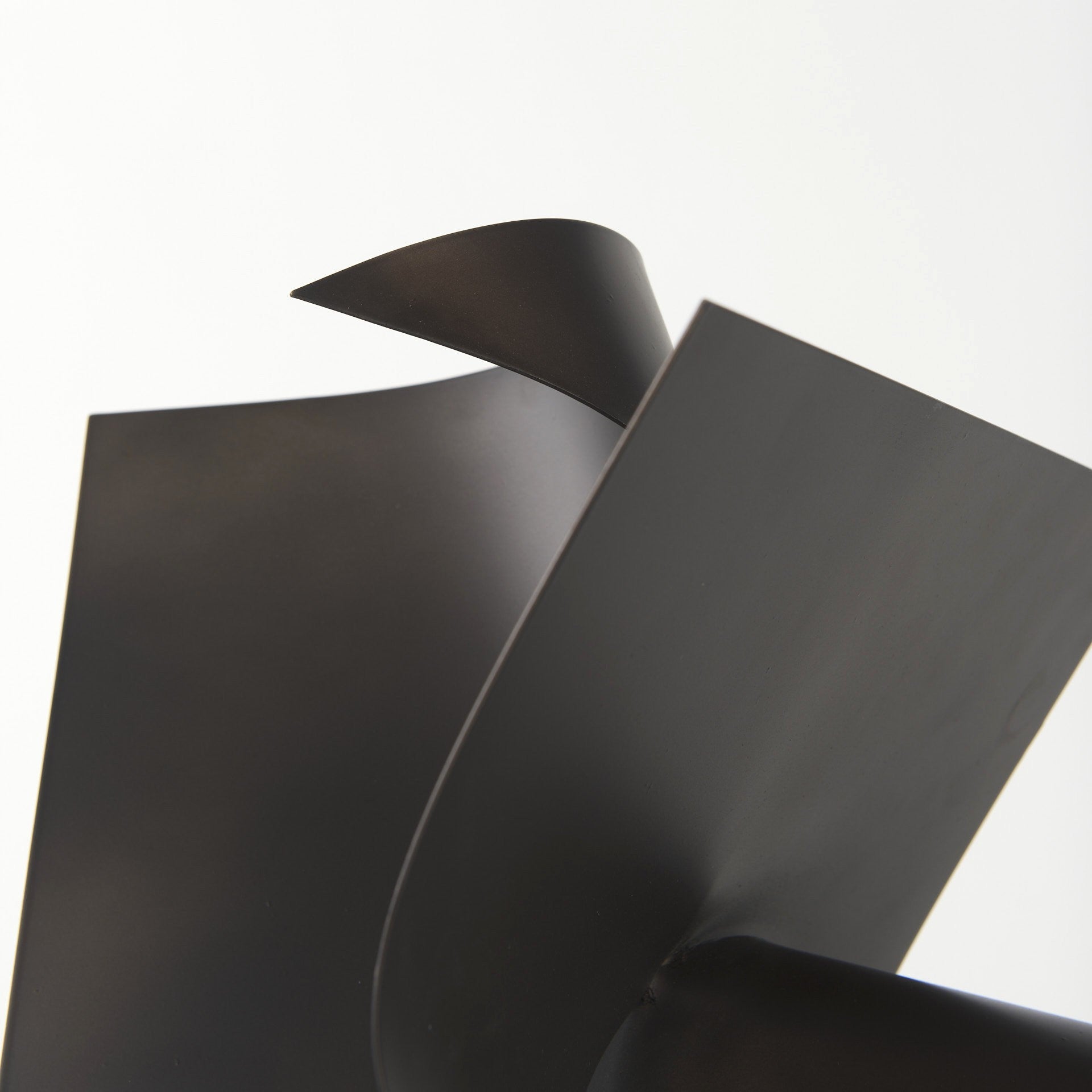 12" Contempo Antiqued Black Abstract Sculpture-Sculptures-DECOROLALA