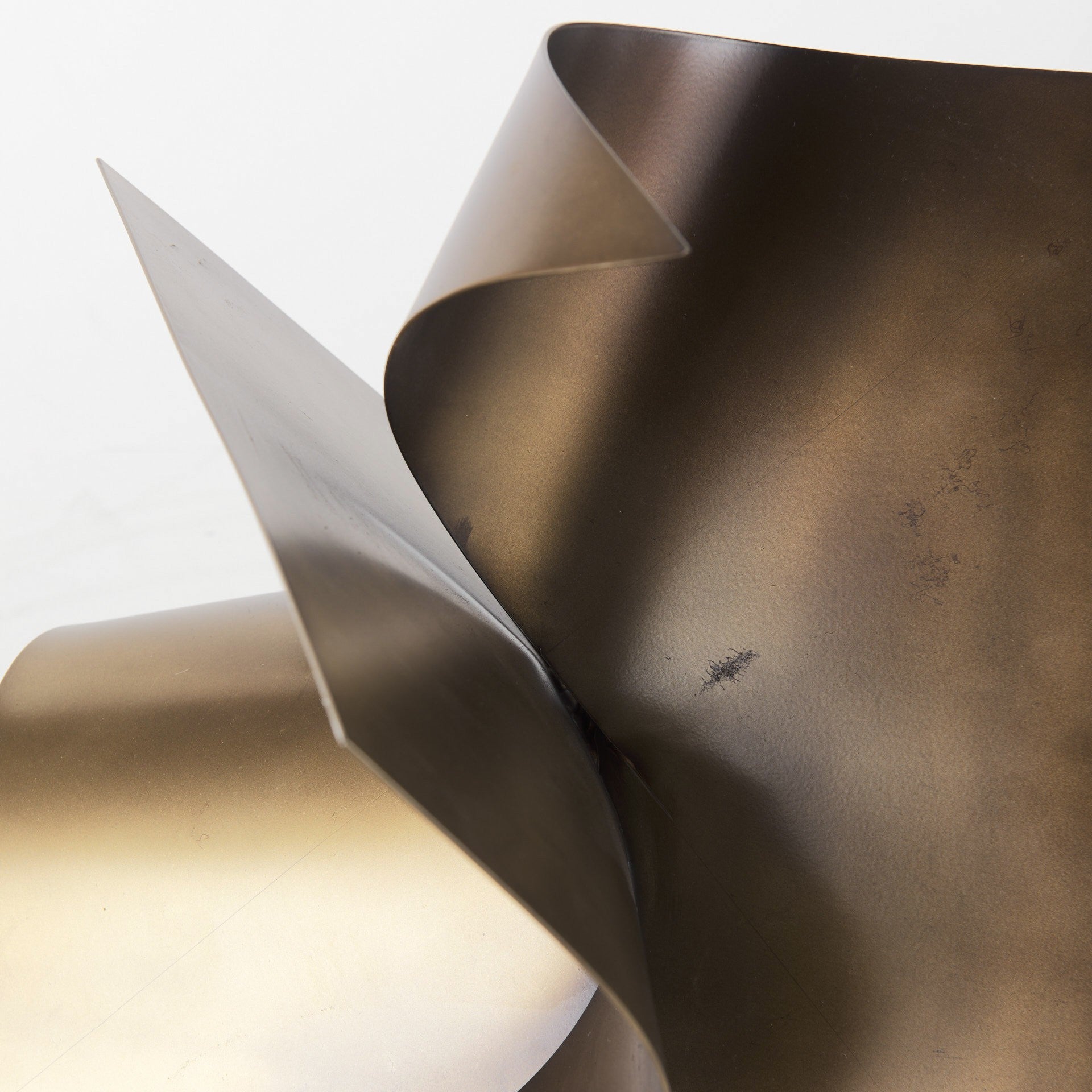 12" Contempo Antiqued Gold Abstract Sculpture-Sculptures-DECOROLALA