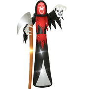 12 FT Halloween Inflatable Grim Reaper, Blow Up Garden Decor with Built-in Lights for Halloween Party Indoor, Outdoor-Home Furnishings > Holiday & Seasonal > Halloween Decorations-DECOROLALA