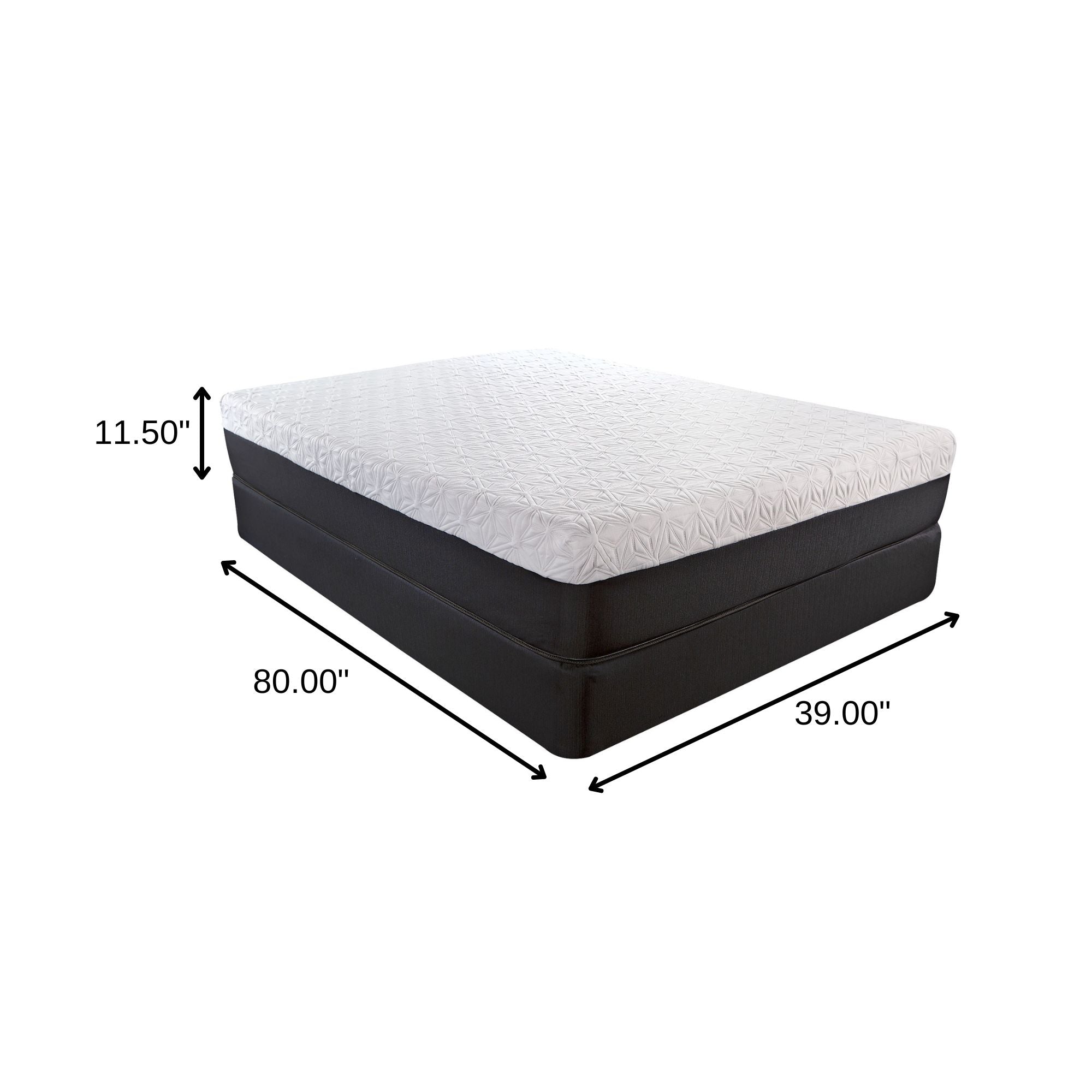 12" Foam Copper Infused Gel Memory Foam Mattress-Foam Mattresses-DECOROLALA